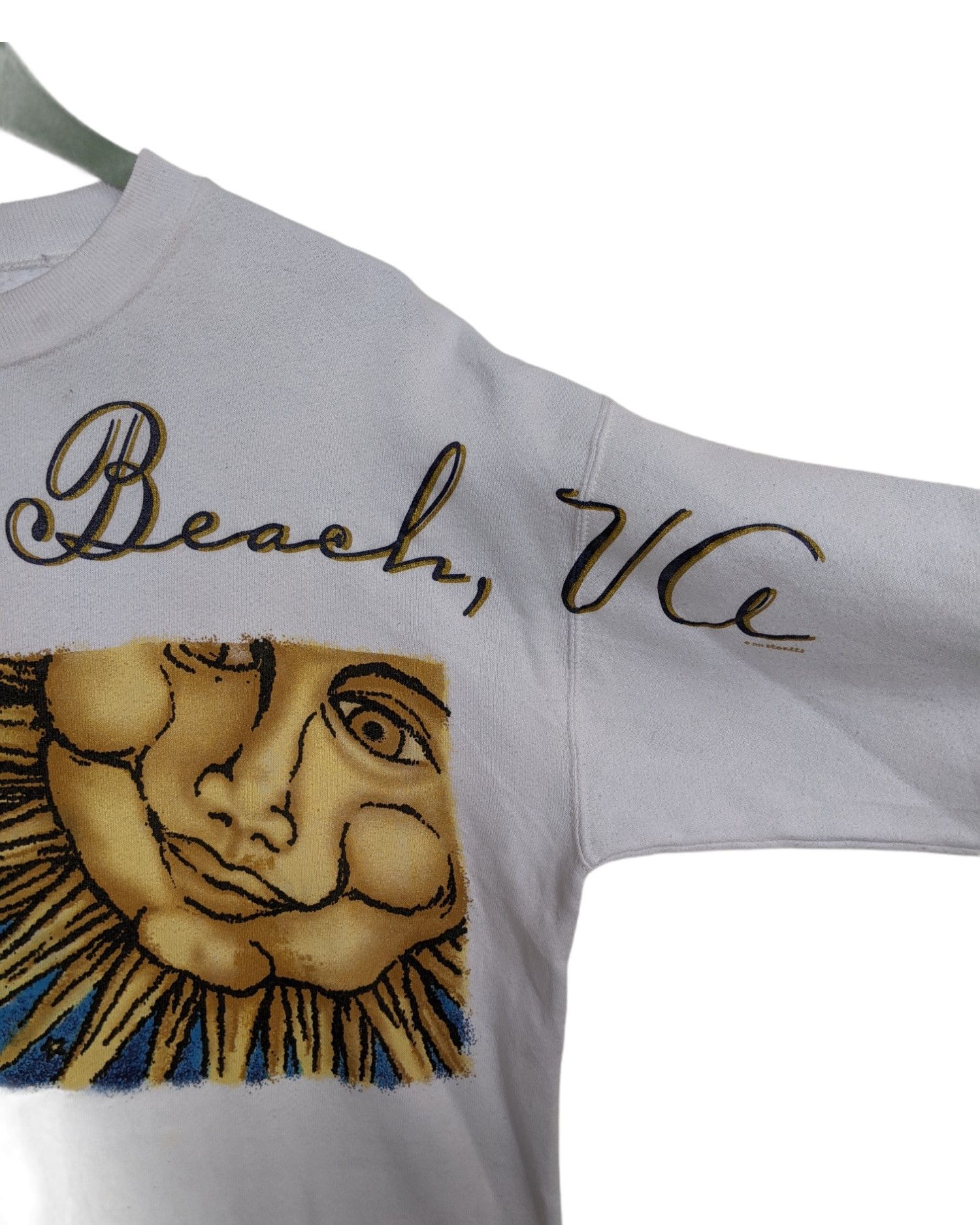 Fruit Of The Loom Vintage 96 Sandbridge Beach Sweatshirt Size US L / EU 52-54 / 3 - 4 Thumbnail