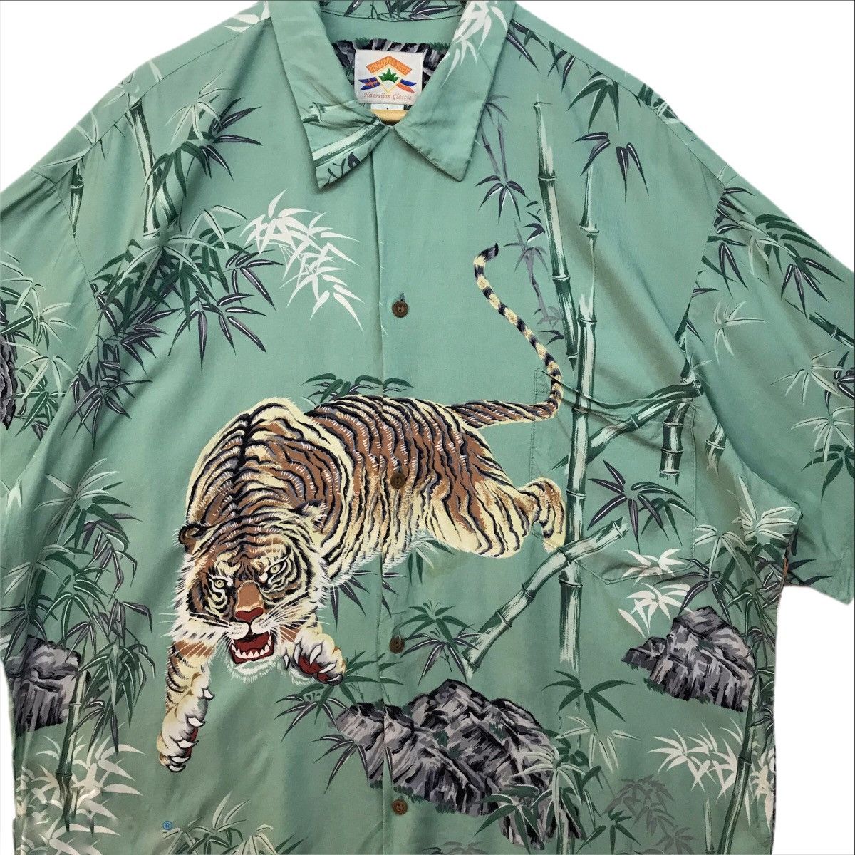 Other Hawaiian Shirt Tiger Rorr Aloha 100% Rayon Shirt Rare Size US XL / EU 56 / 4 - 2 Thumbnail