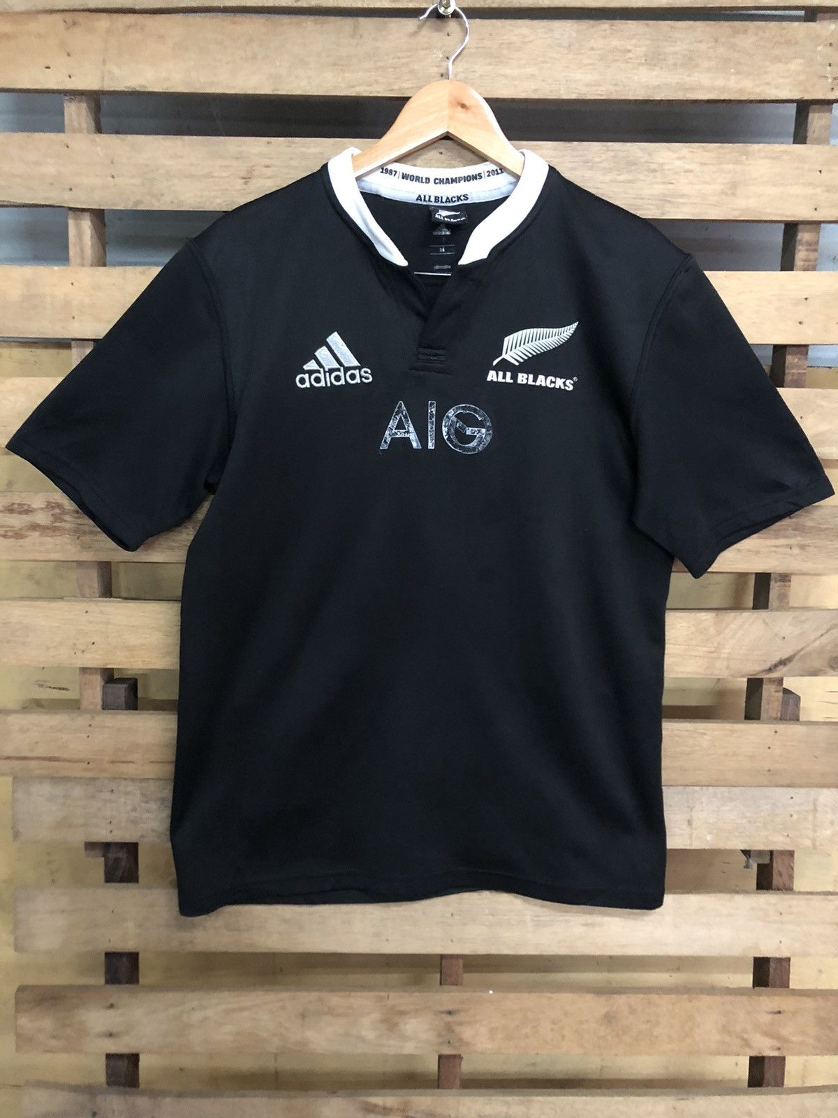 Adidas Adidas X All Black Jersey AIG 2014 Size US M / EU 48-50 / 2 - 1 Thumbnail