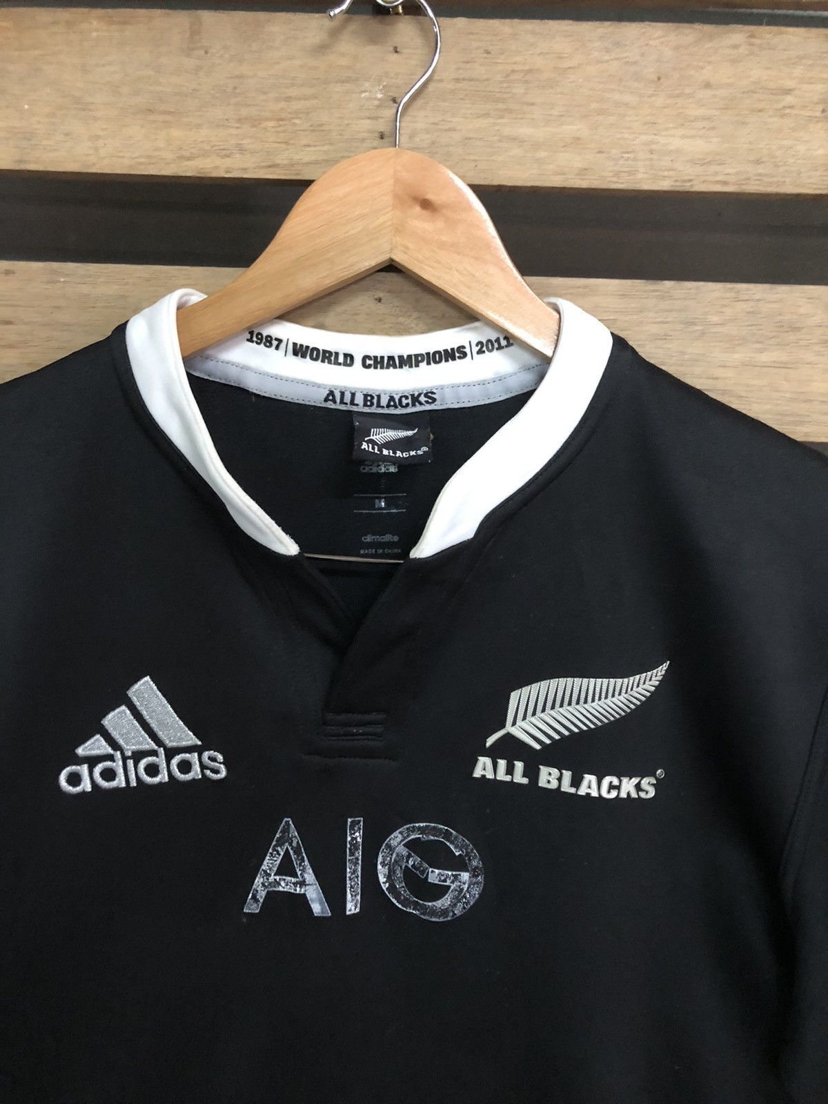 Adidas Adidas X All Black Jersey AIG 2014 Size US M / EU 48-50 / 2 - 3 Thumbnail