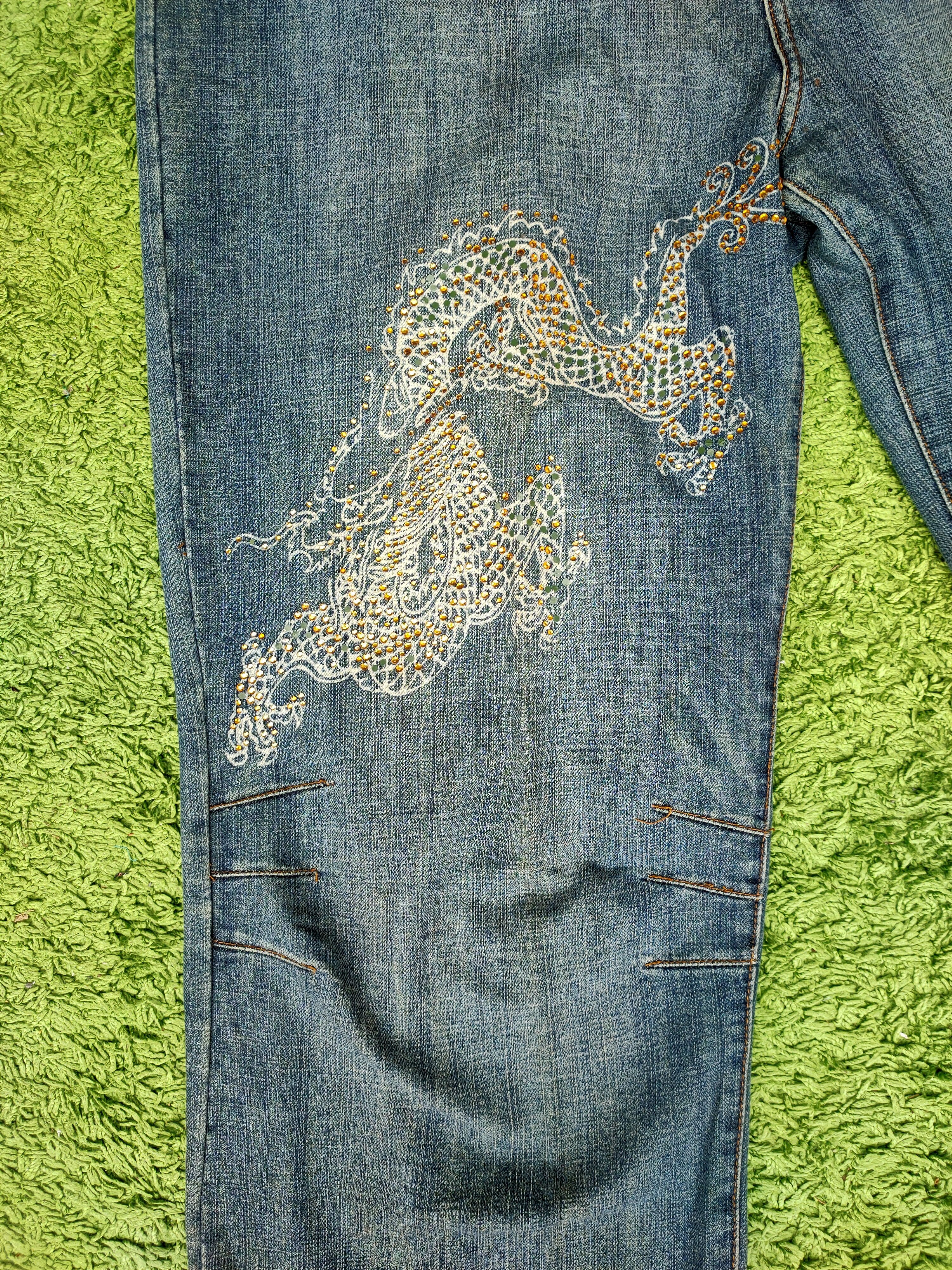 Japanese Brand × Vintage Rare Dragon Embroidery Platinum Gear jeans Size US 42 / EU 58 - 8 Thumbnail