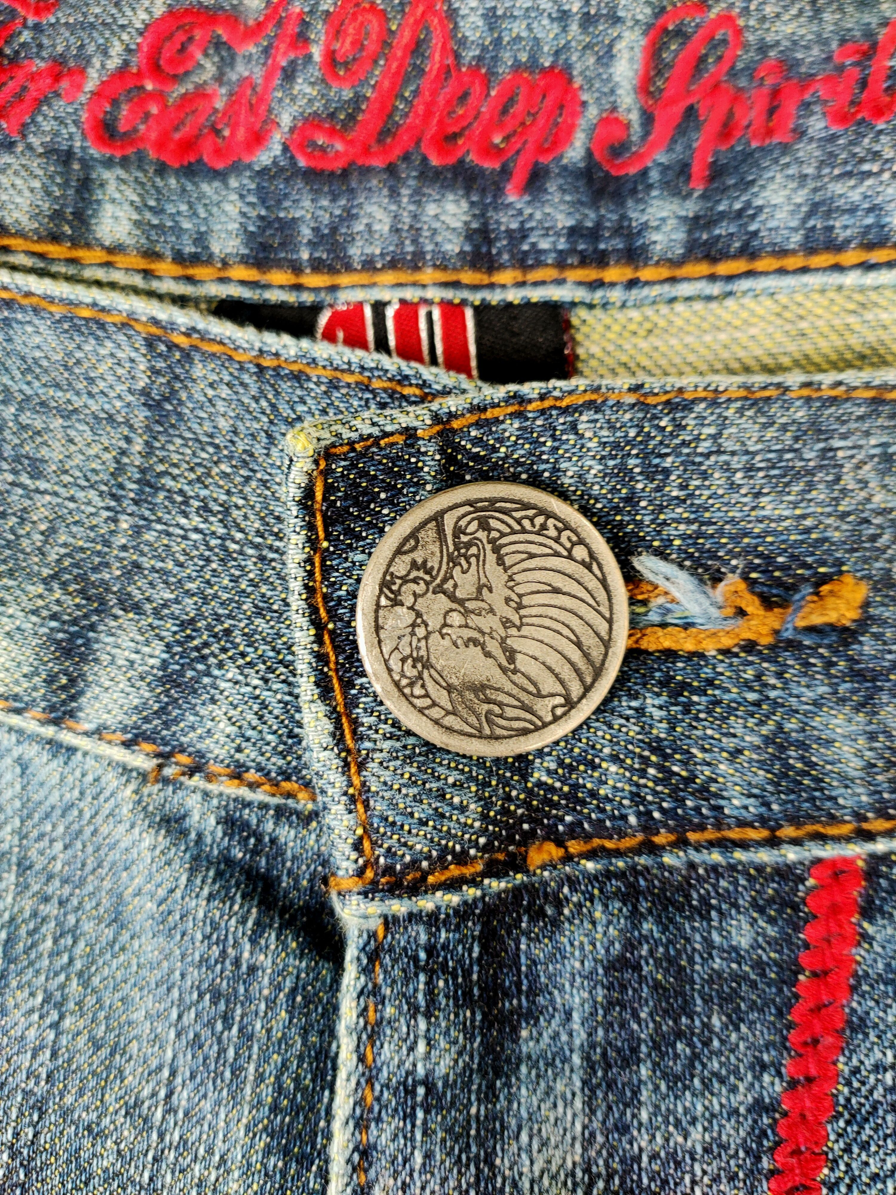 Japanese Brand × Vintage Rare Dragon Embroidery Platinum Gear jeans Size US 42 / EU 58 - 6 Thumbnail