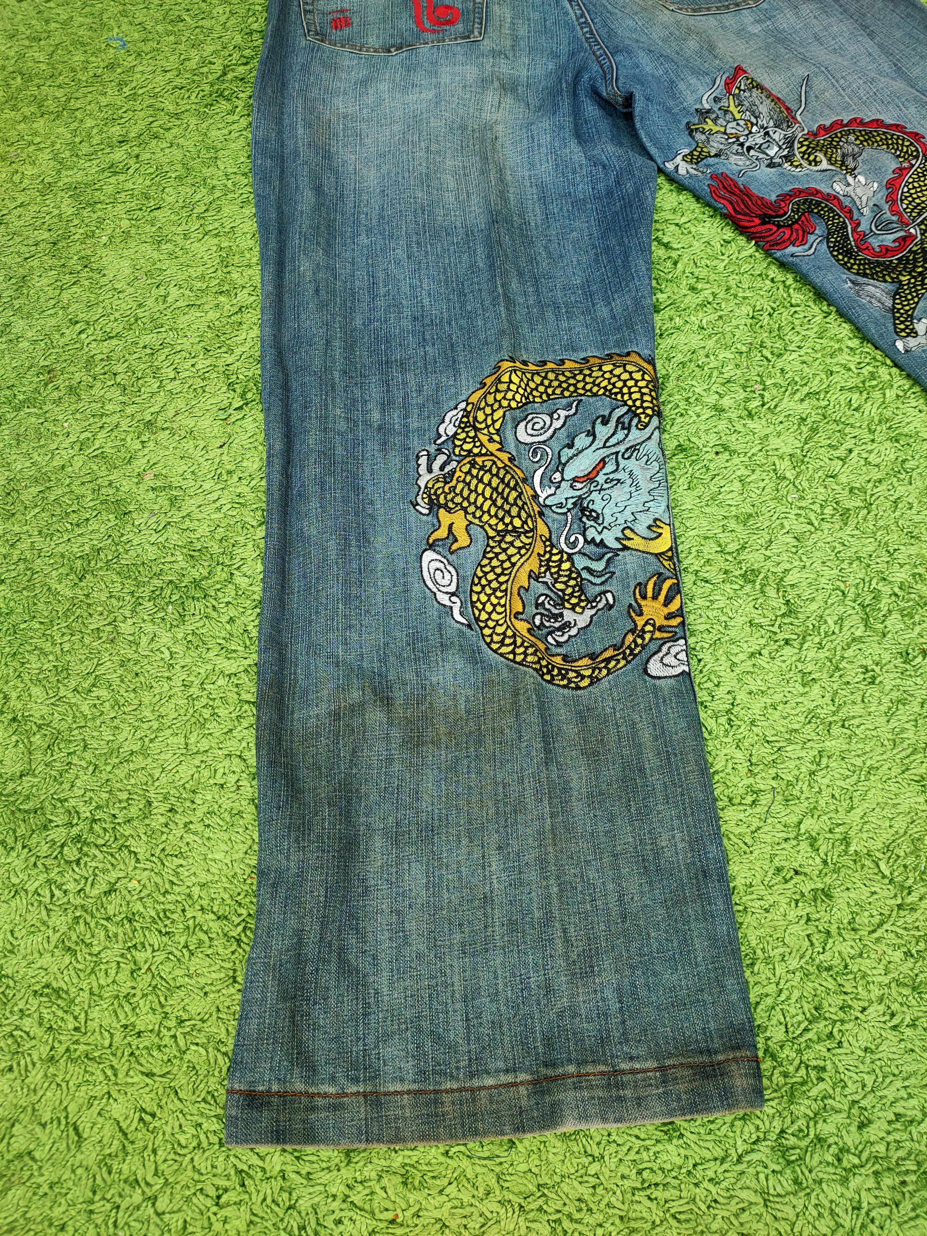 Japanese Brand × Vintage Rare Dragon Embroidery Platinum Gear jeans Size US 42 / EU 58 - 5 Thumbnail