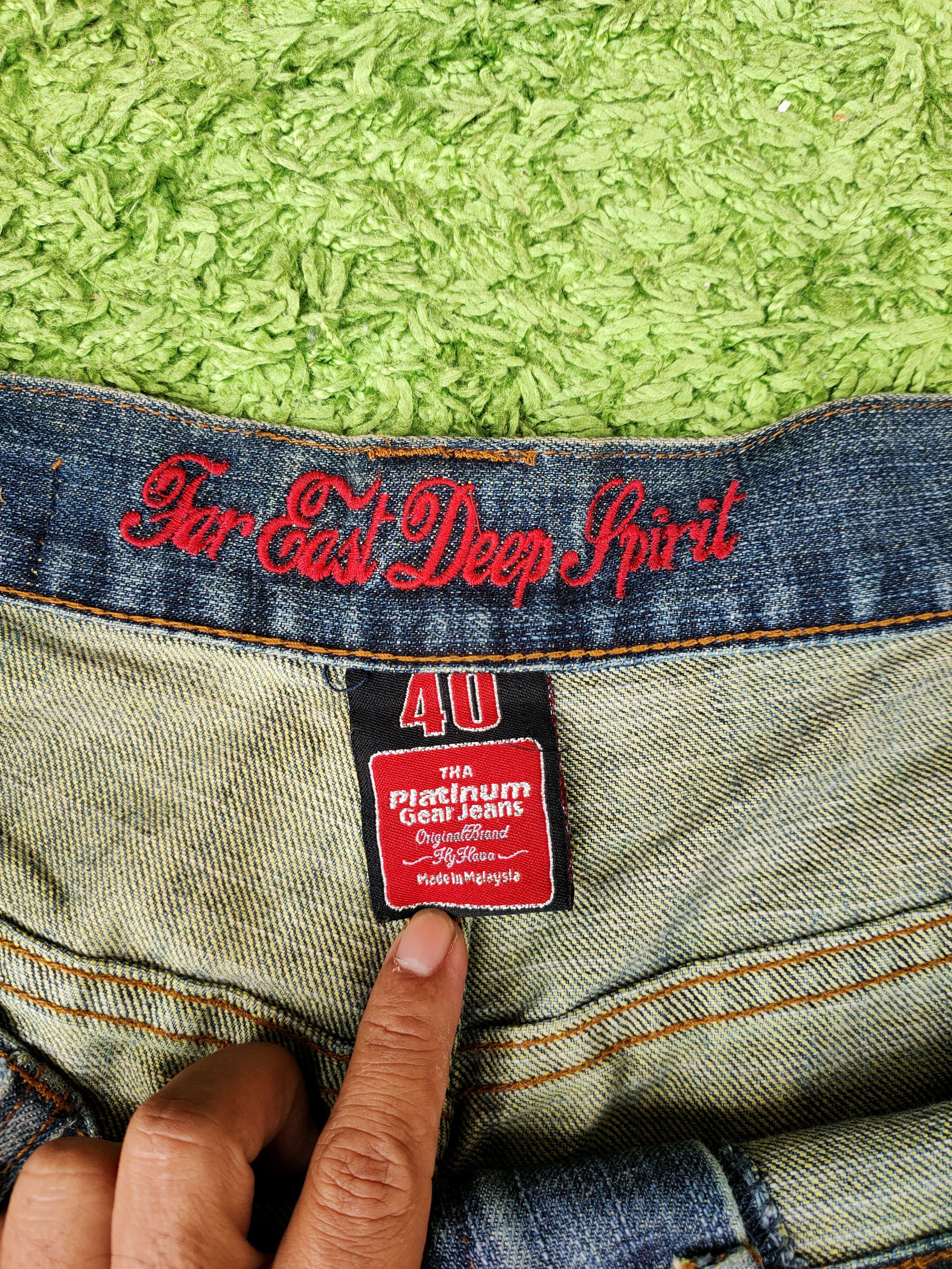 Japanese Brand × Vintage Rare Dragon Embroidery Platinum Gear jeans Size US 42 / EU 58 - 11 Thumbnail