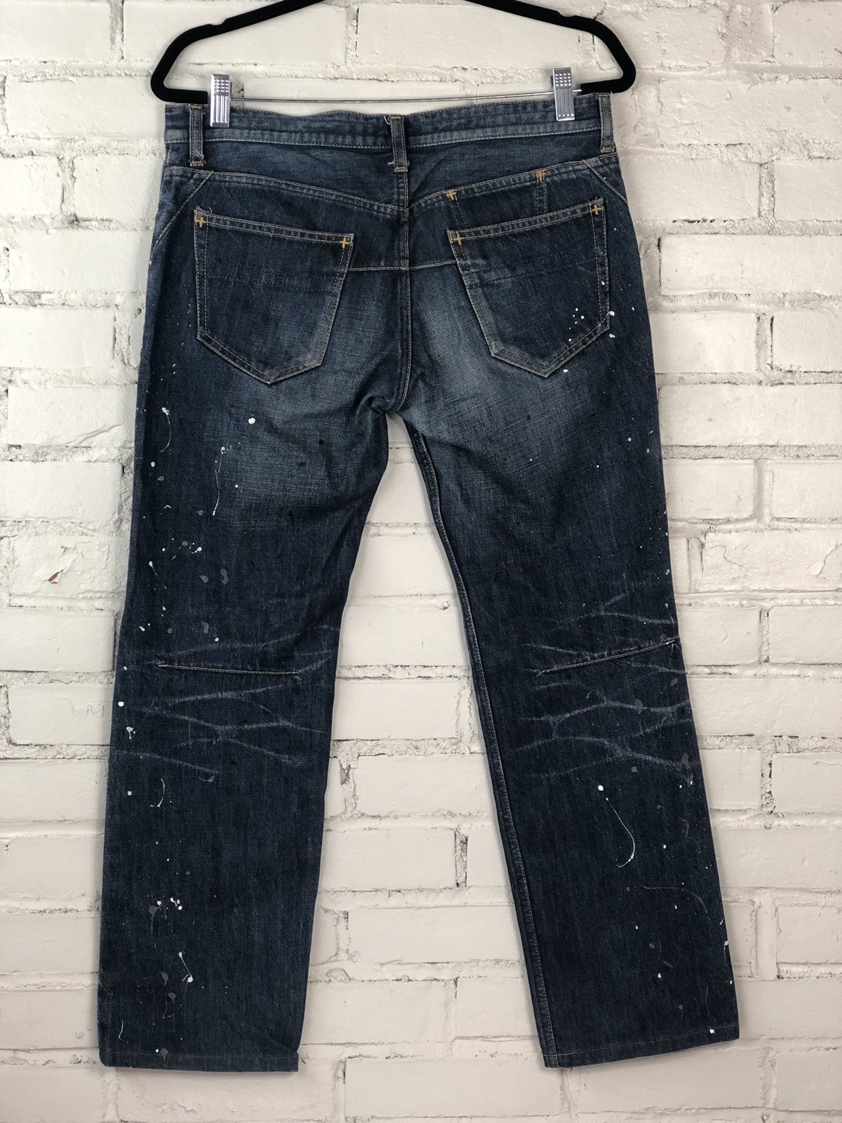 Number (N)ine N(N) Paint Splattered Denims Size US 30 / EU 46 - 5 Thumbnail