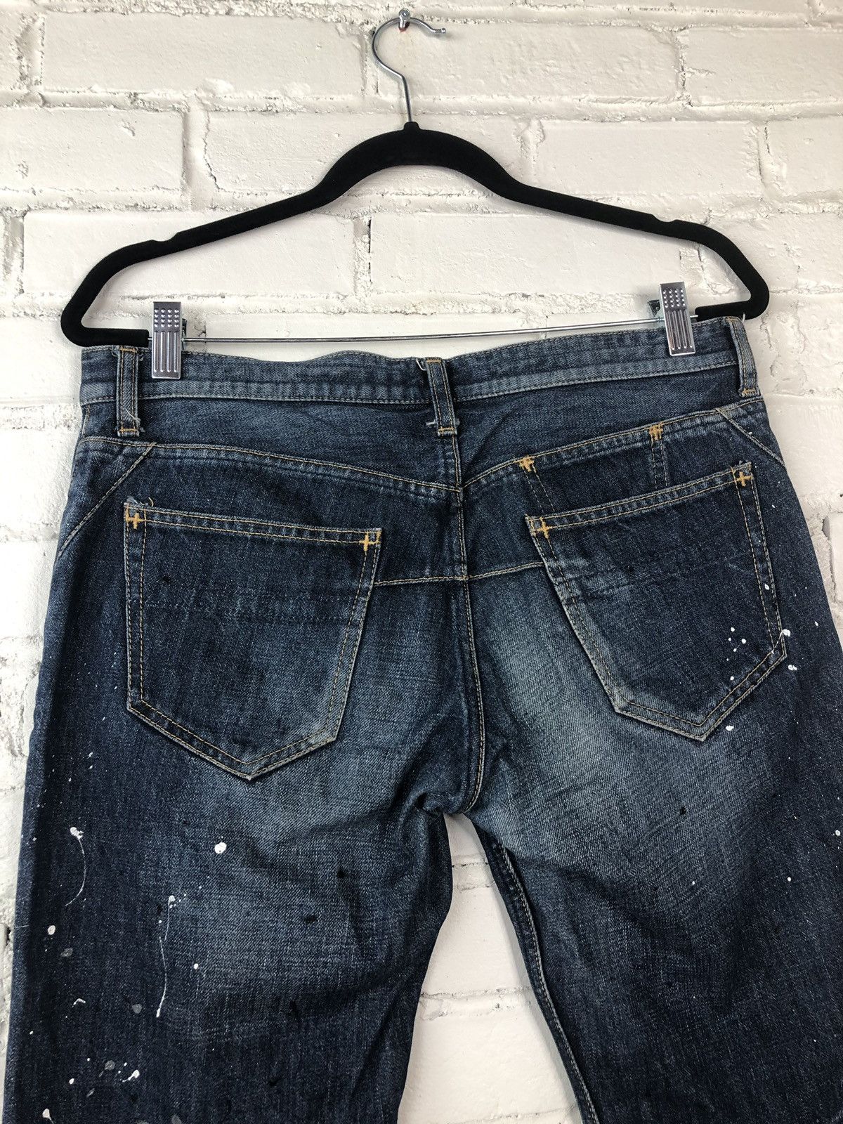 Number (N)ine N(N) Paint Splattered Denims Size US 30 / EU 46 - 7 Thumbnail