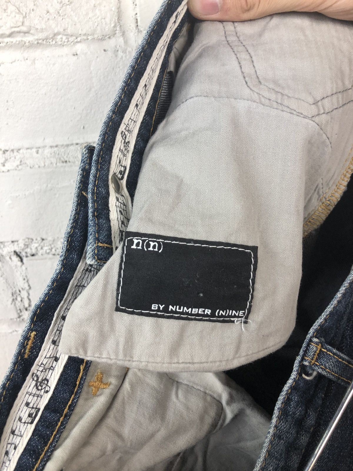 Number (N)ine N(N) Paint Splattered Denims Size US 30 / EU 46 - 9 Thumbnail