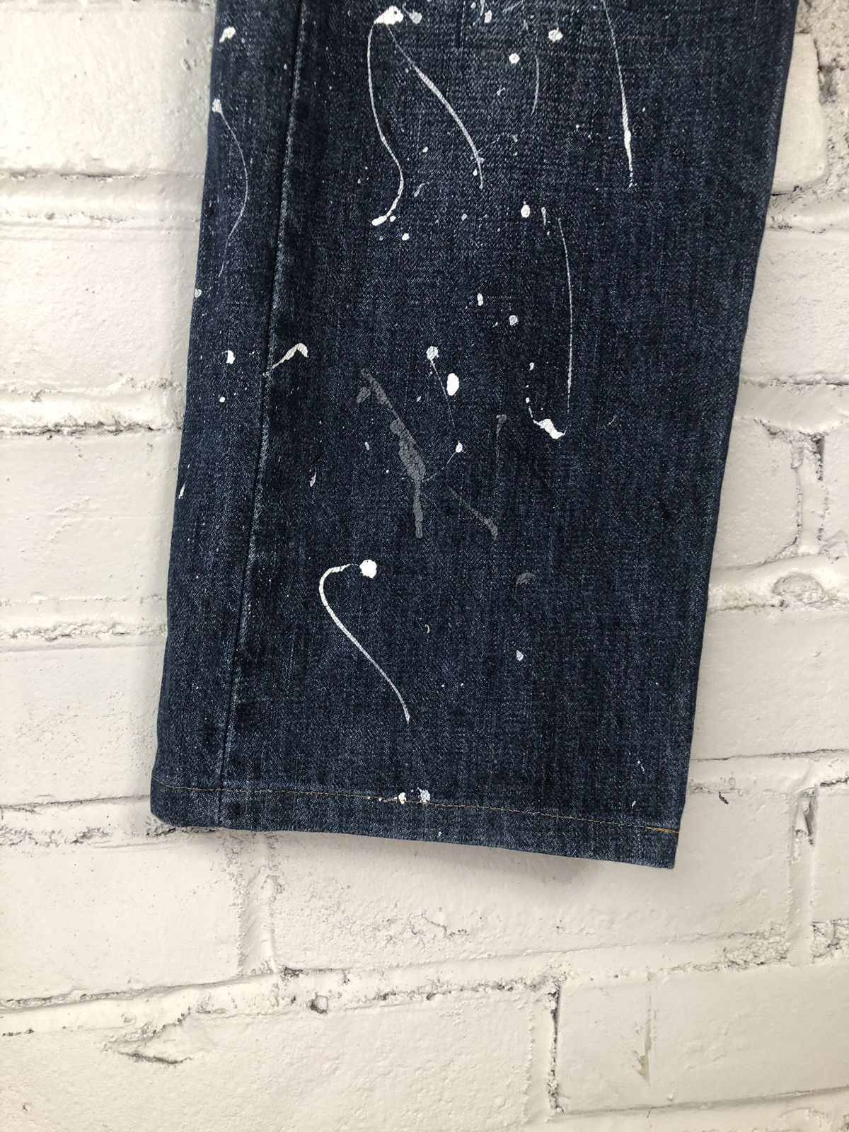 Number (N)ine N(N) Paint Splattered Denims Size US 30 / EU 46 - 3 Thumbnail