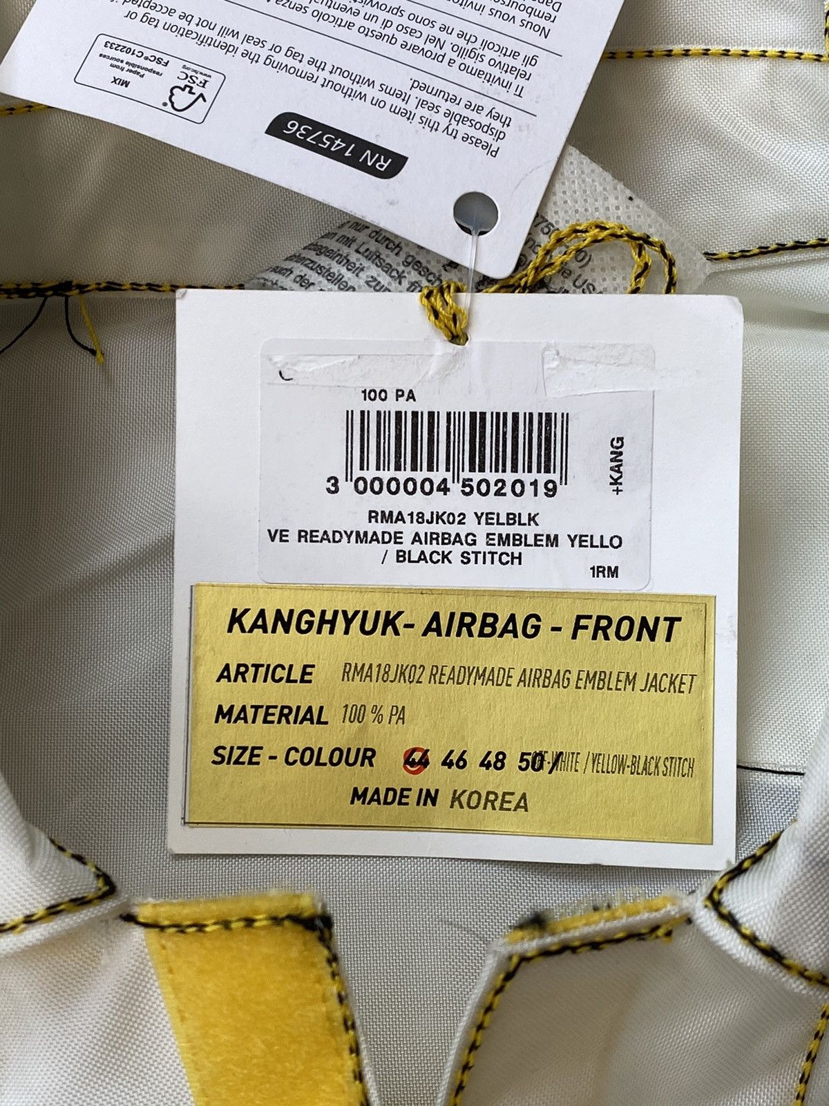 KANGHYUK Kanghyuk Recycled Airbag Velcro Strapped Jacket Size US S / EU 44-46 / 1 - 5 Thumbnail