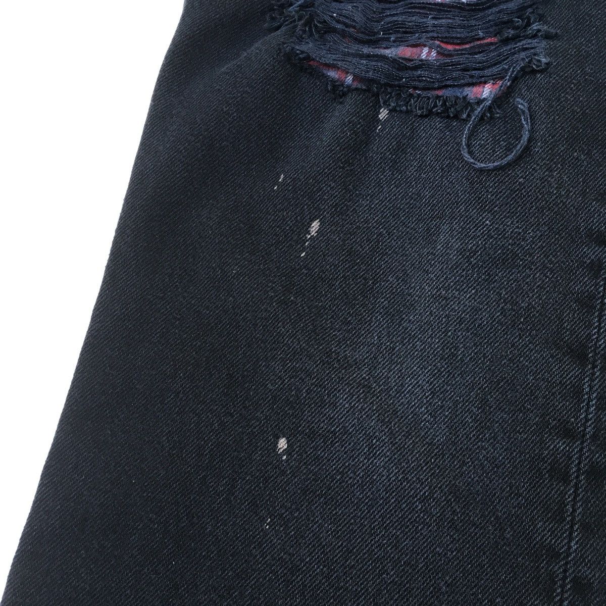 Japanese Brand × Seditionaries DISTRESSED JEANS PUNK STYLE FADED BLACK DENIM Size US 29 - 10 Thumbnail