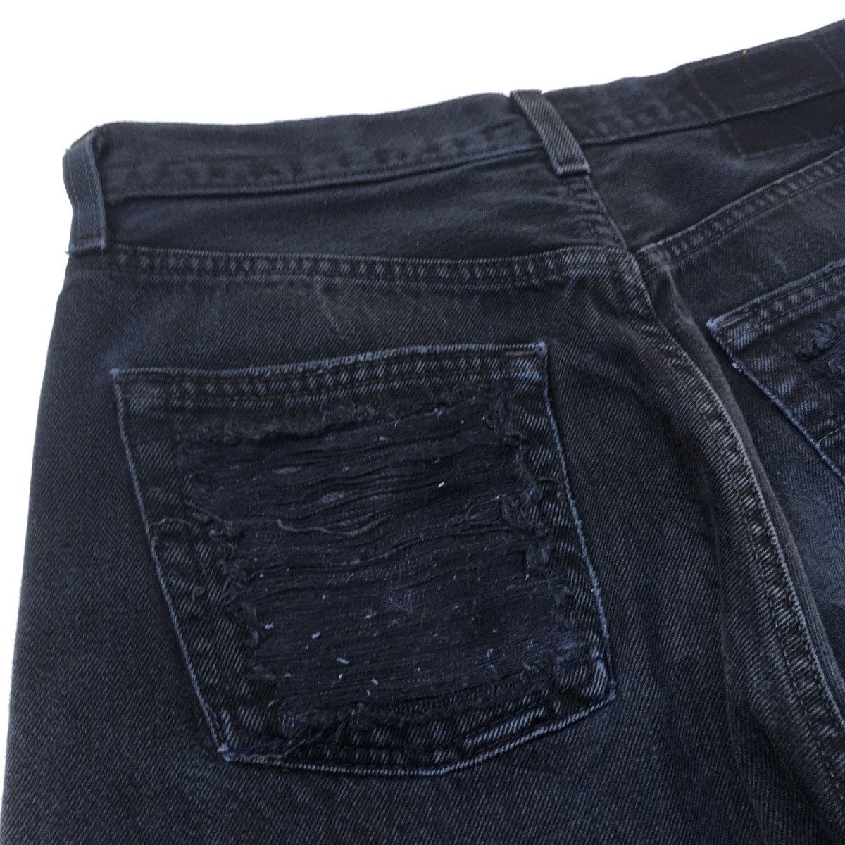 Japanese Brand × Seditionaries DISTRESSED JEANS PUNK STYLE FADED BLACK DENIM Size US 29 - 15 Thumbnail
