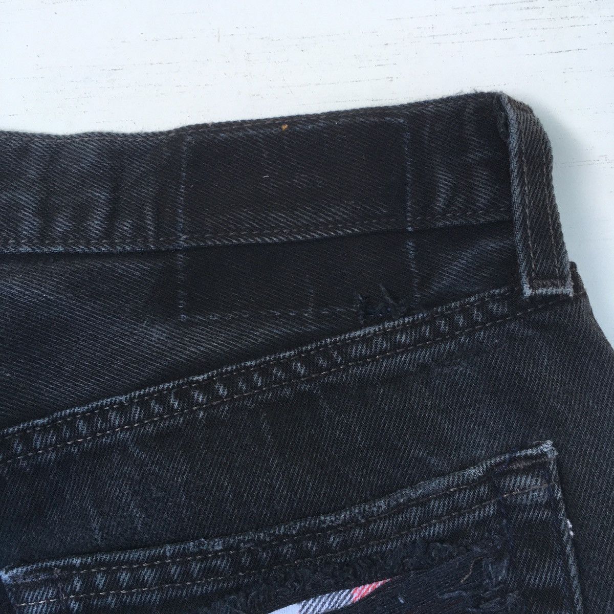 Japanese Brand × Seditionaries DISTRESSED JEANS PUNK STYLE FADED BLACK DENIM Size US 29 - 17 Thumbnail