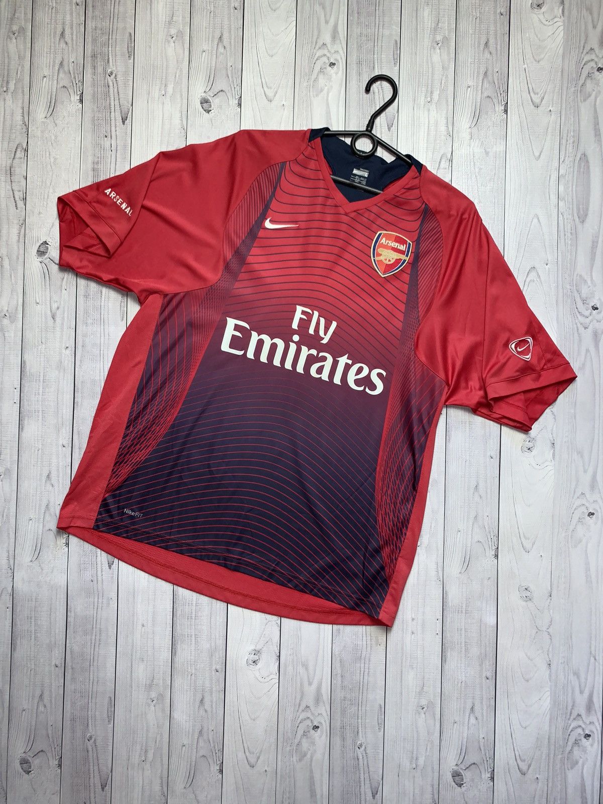 Nike × Vintage Vintage Nike Arsenal soccer jersey red size L Size US L / EU 52-54 / 3 - 1 Thumbnail