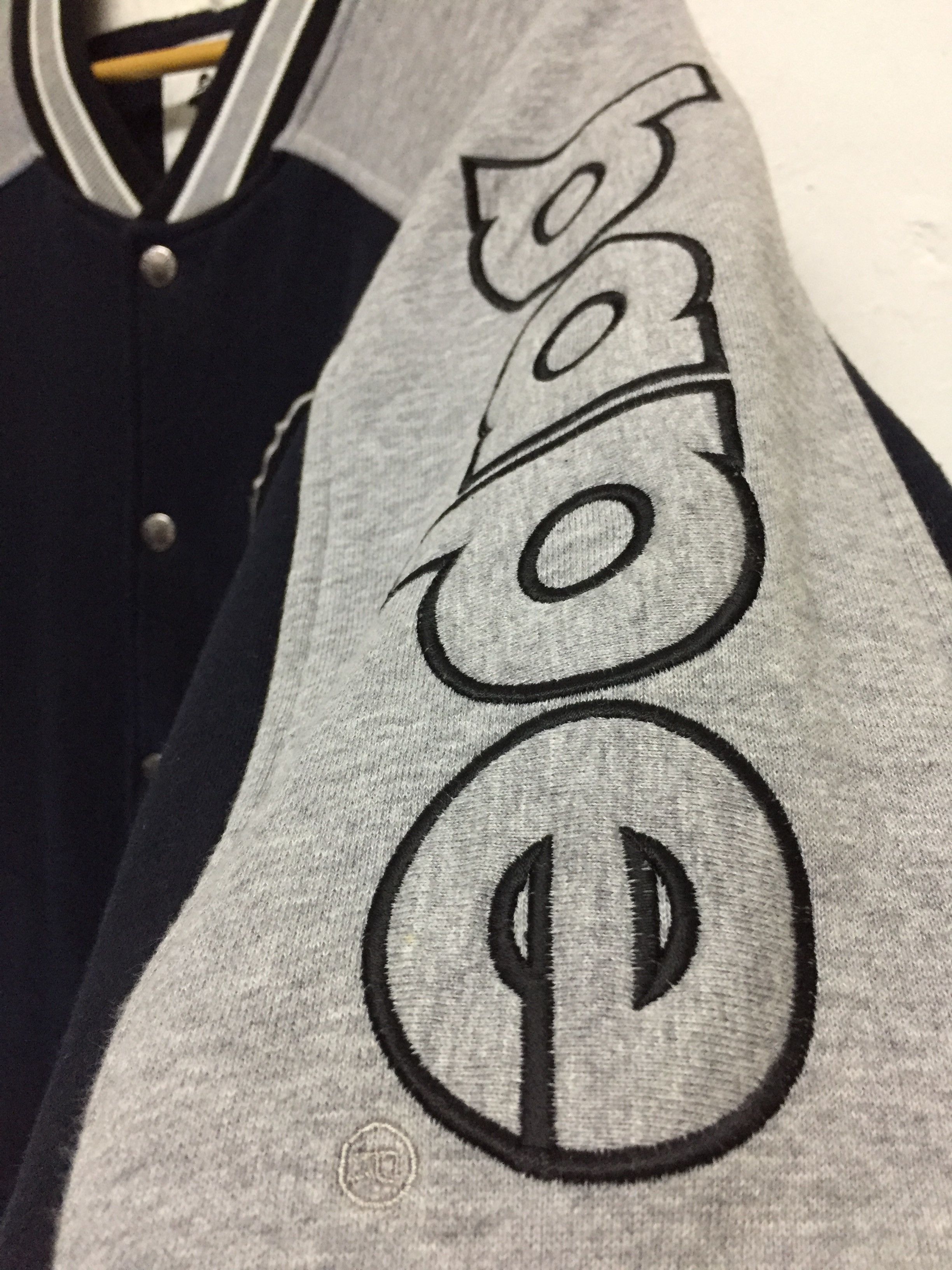 Bape OG 2001 BAPE raglan embroidered logo varsity jacket Size US L / EU 52-54 / 3 - 8 Thumbnail