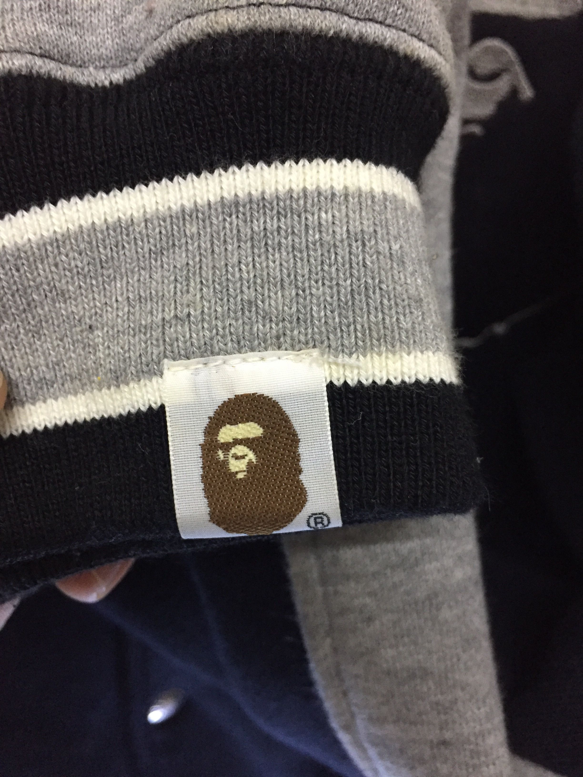 Bape OG 2001 BAPE raglan embroidered logo varsity jacket Size US L / EU 52-54 / 3 - 9 Thumbnail