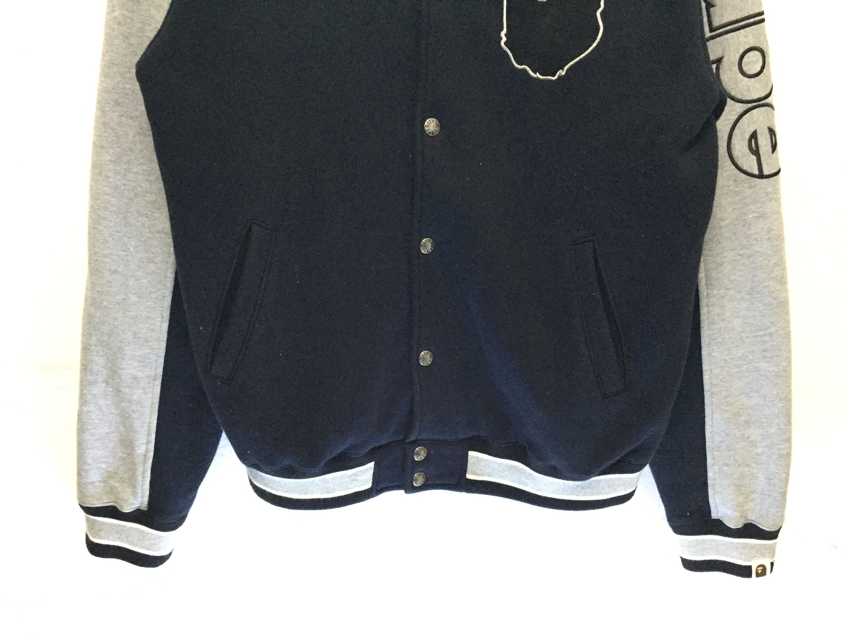 Bape OG 2001 BAPE raglan embroidered logo varsity jacket Size US L / EU 52-54 / 3 - 5 Thumbnail