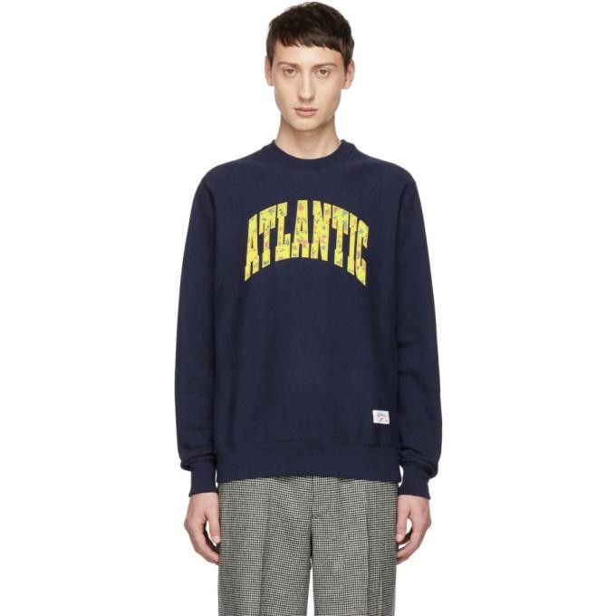 image of Noah Atlantic Crewneck in Navy, Men's (Size XL)