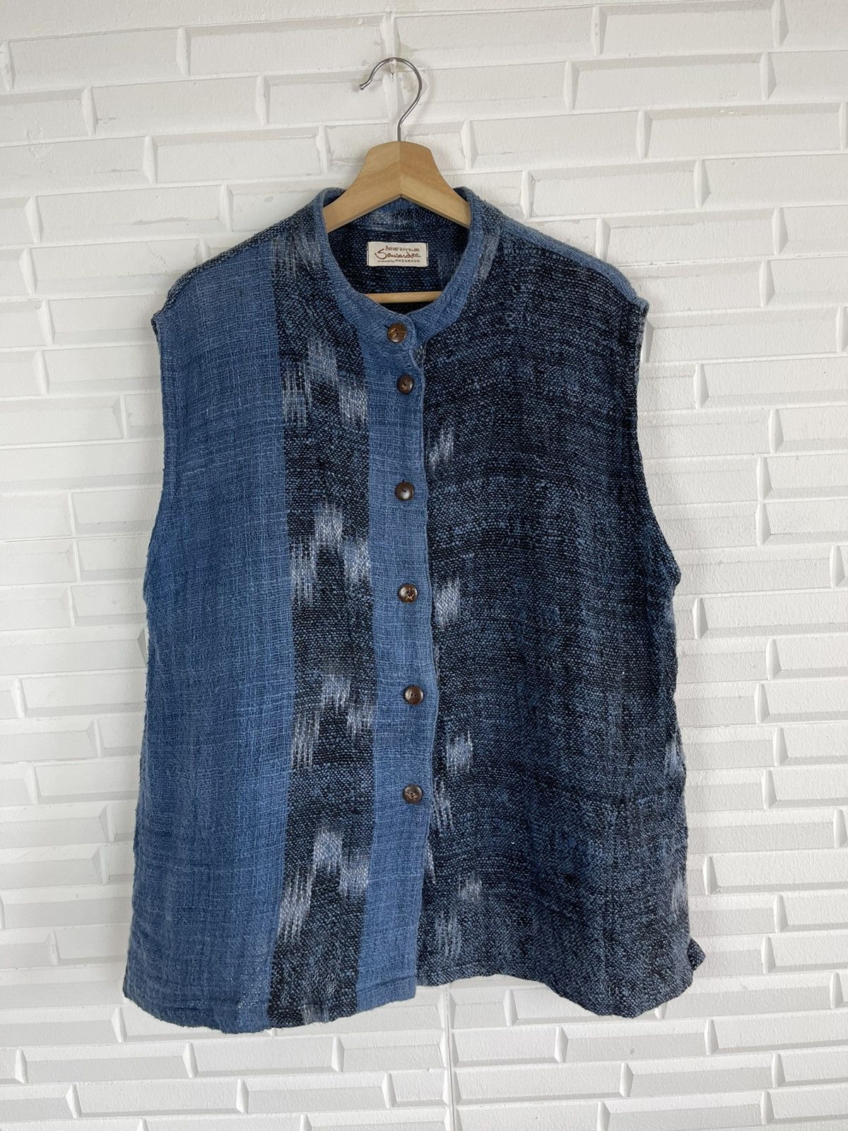 Japanese Brand Japanese Traditional Boro Indigo Vest Size US L / EU 52-54 / 3 - 1 Thumbnail