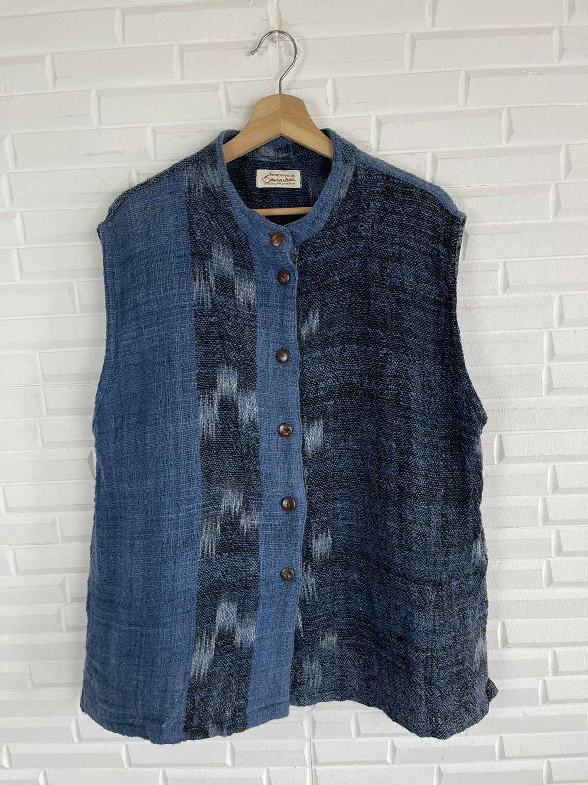 Japanese Brand Japanese Traditional Boro Indigo Vest Size US L / EU 52-54 / 3 - 4 Thumbnail