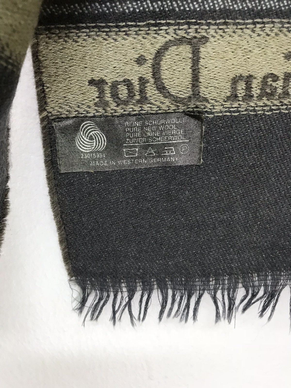 Christian Dior Monsieur Vintage 70s/80s Christian Dior Wool Scarf Monogram Logos Size ONE SIZE - 7 Thumbnail