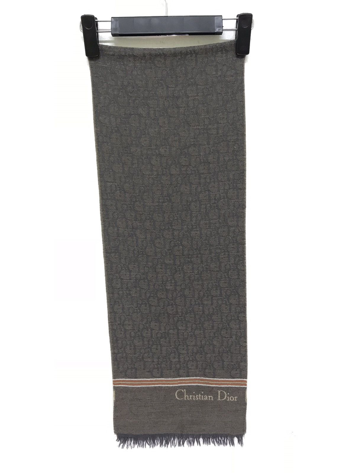 Christian Dior Monsieur Vintage 70s/80s Christian Dior Wool Scarf Monogram Logos Size ONE SIZE - 4 Thumbnail