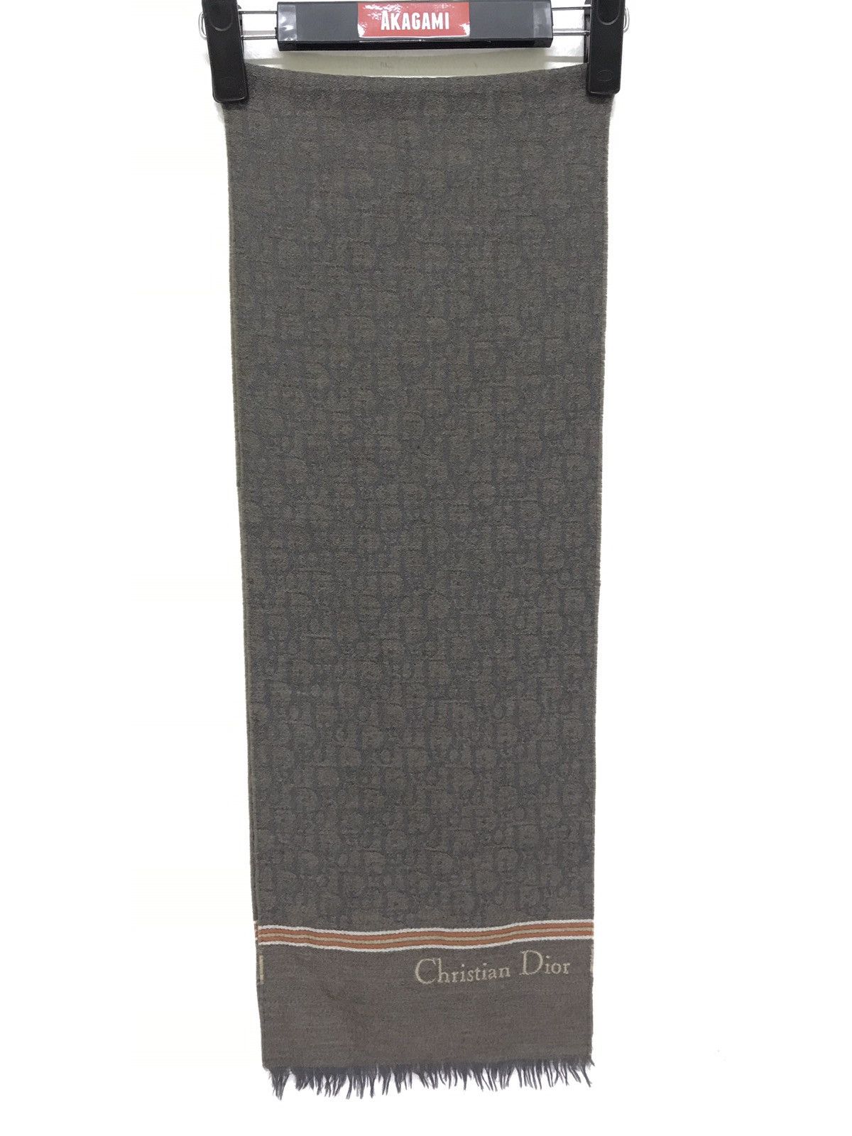 Christian Dior Monsieur Vintage 70s/80s Christian Dior Wool Scarf Monogram Logos Size ONE SIZE - 3 Thumbnail