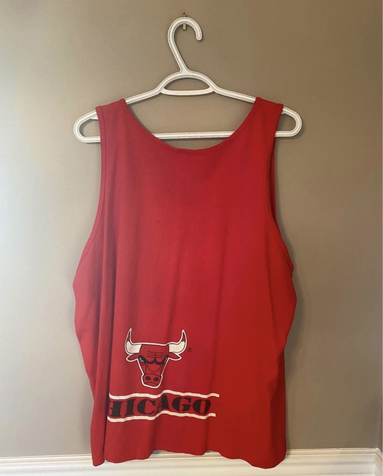 Vintage Vintage 90’s Chicago Bulls Jordan Tank Size US XL / EU 56 / 4 - 3 Thumbnail