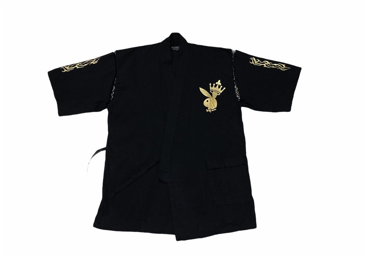 Playboy Playboy Noragi Kimono Jacket Gold Logo Design Size US M / EU 48-50 / 2 - 2 Thumbnail