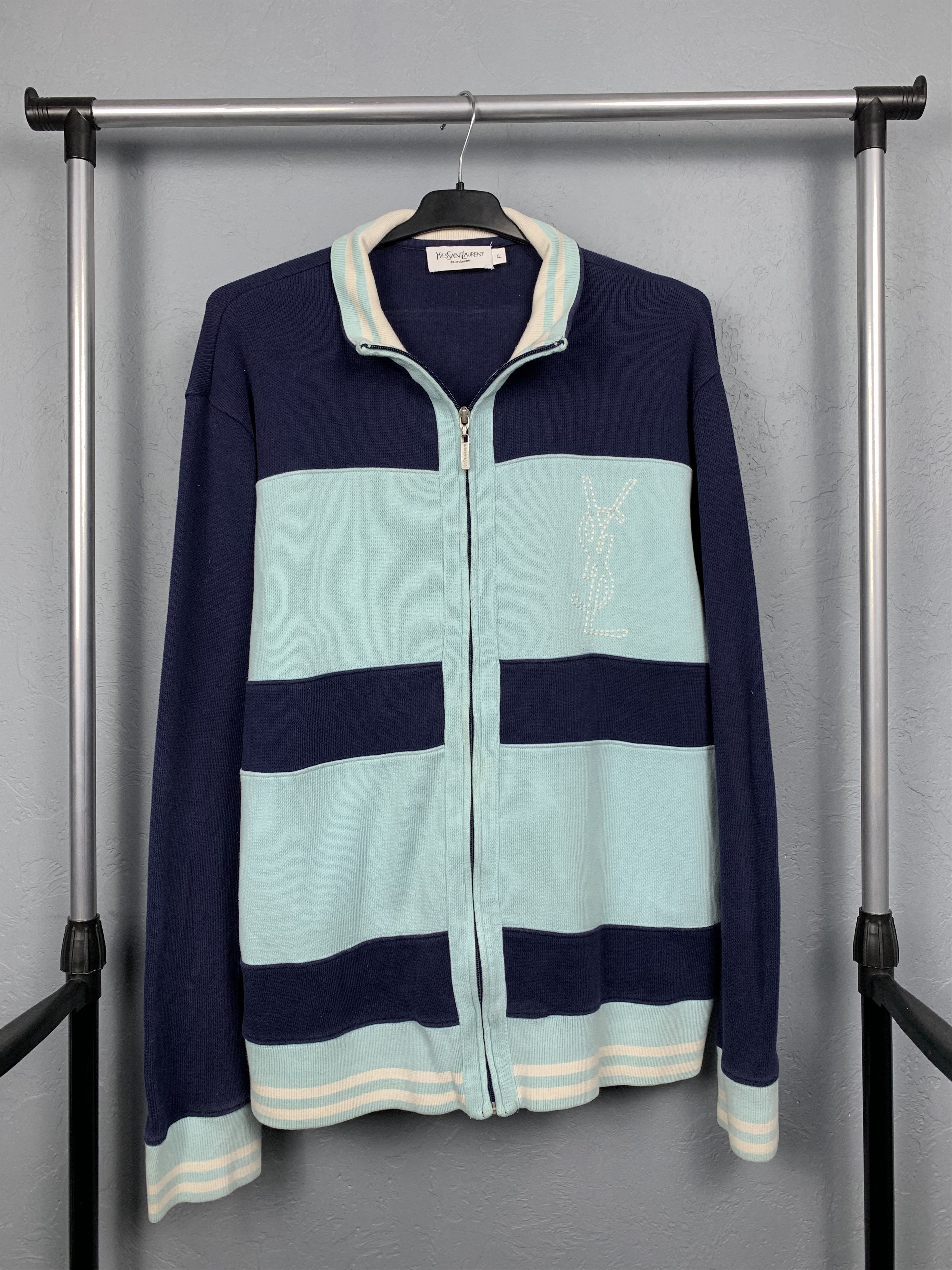 Yves Saint Laurent Yves Saint Laurent YSL Mens Full Zip-Hoodie Size US XL / EU 56 / 4 - 1 Thumbnail
