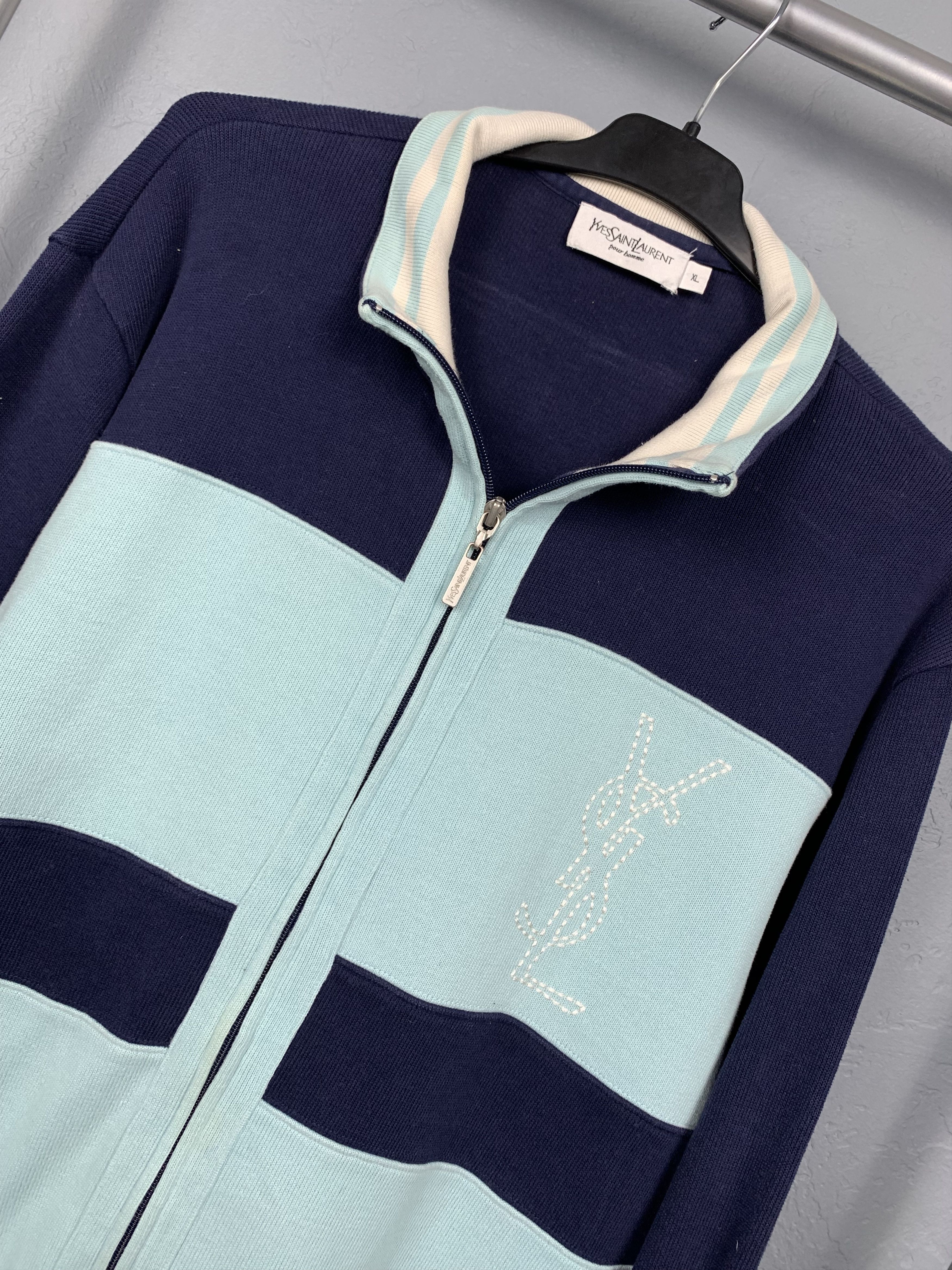 Yves Saint Laurent Yves Saint Laurent YSL Mens Full Zip-Hoodie Size US XL / EU 56 / 4 - 2 Thumbnail