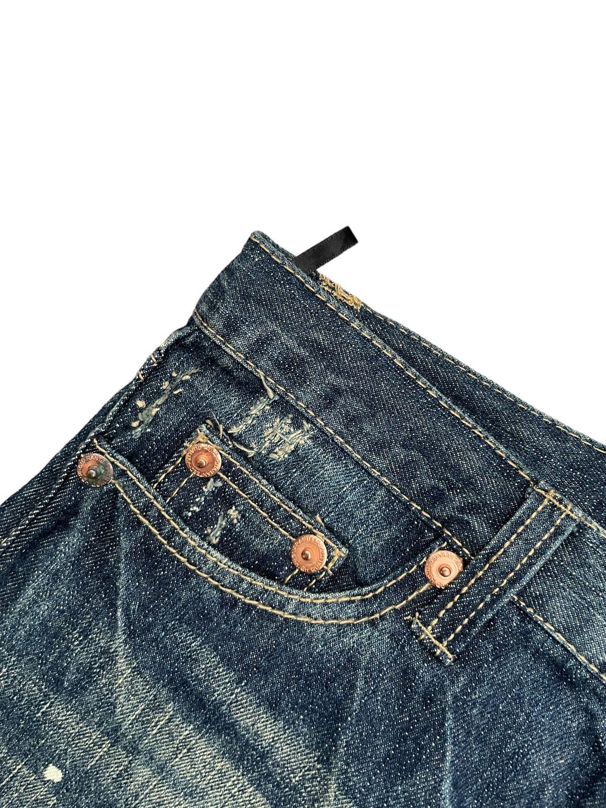 Japanese Brand Japanese BOWW Green Bleach Distresed Denim Size US 32 / EU 48 - 8 Thumbnail