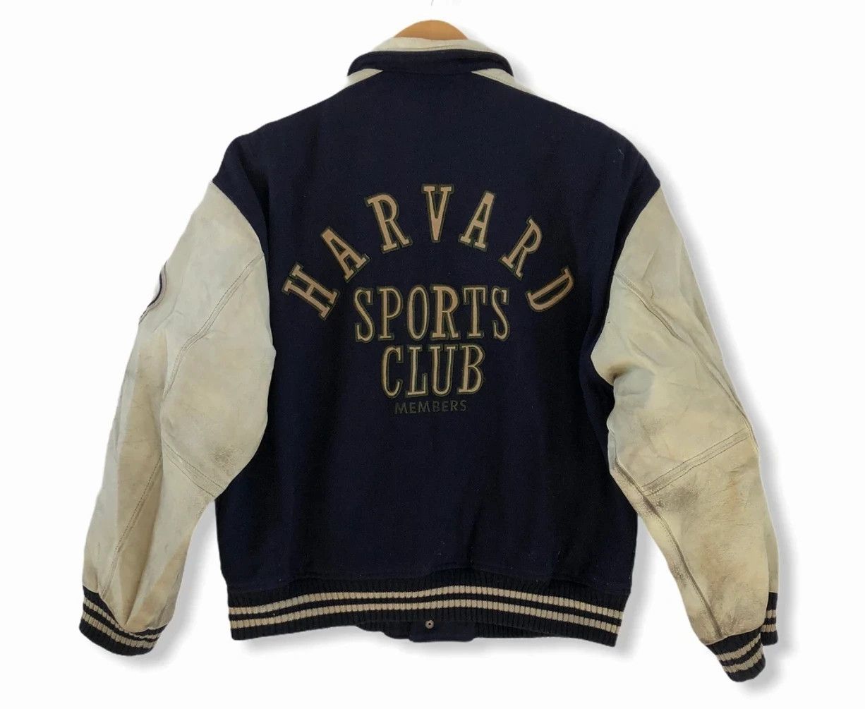 image of Vintage Harvard Sports Club No.1 Player Varsity in Navy/White, Men's (Size Medium)