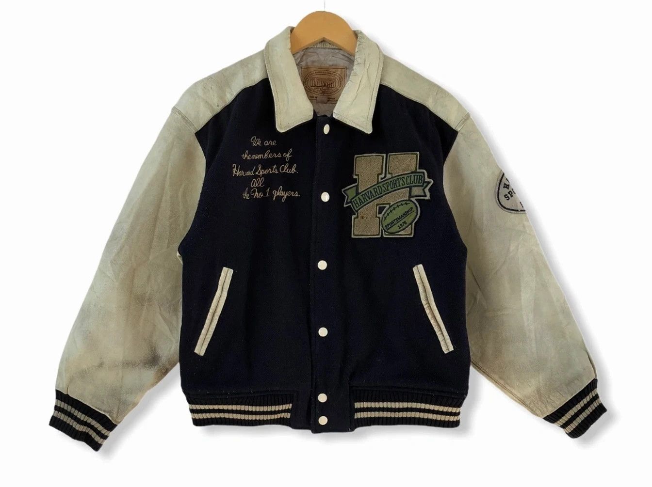 Vintage RARE 🔥VINTAGE HARVARD SPORTS CLUB NO.1 PLAYER VARSITY Size US M / EU 48-50 / 2 - 2 Thumbnail