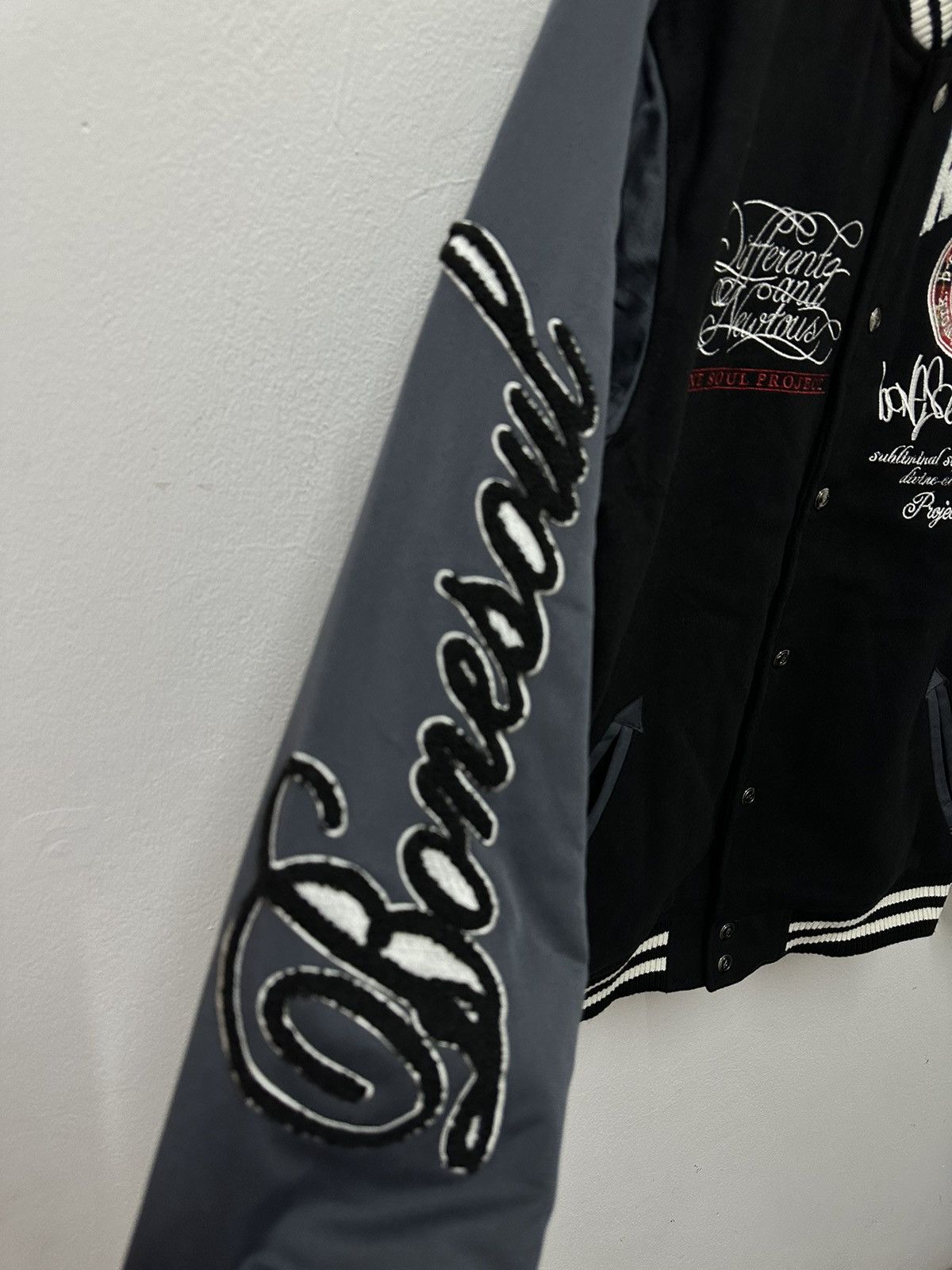Vintage Vintage B One Soul Project Poem Street Varsity Jacket Size US L / EU 52-54 / 3 - 8 Thumbnail