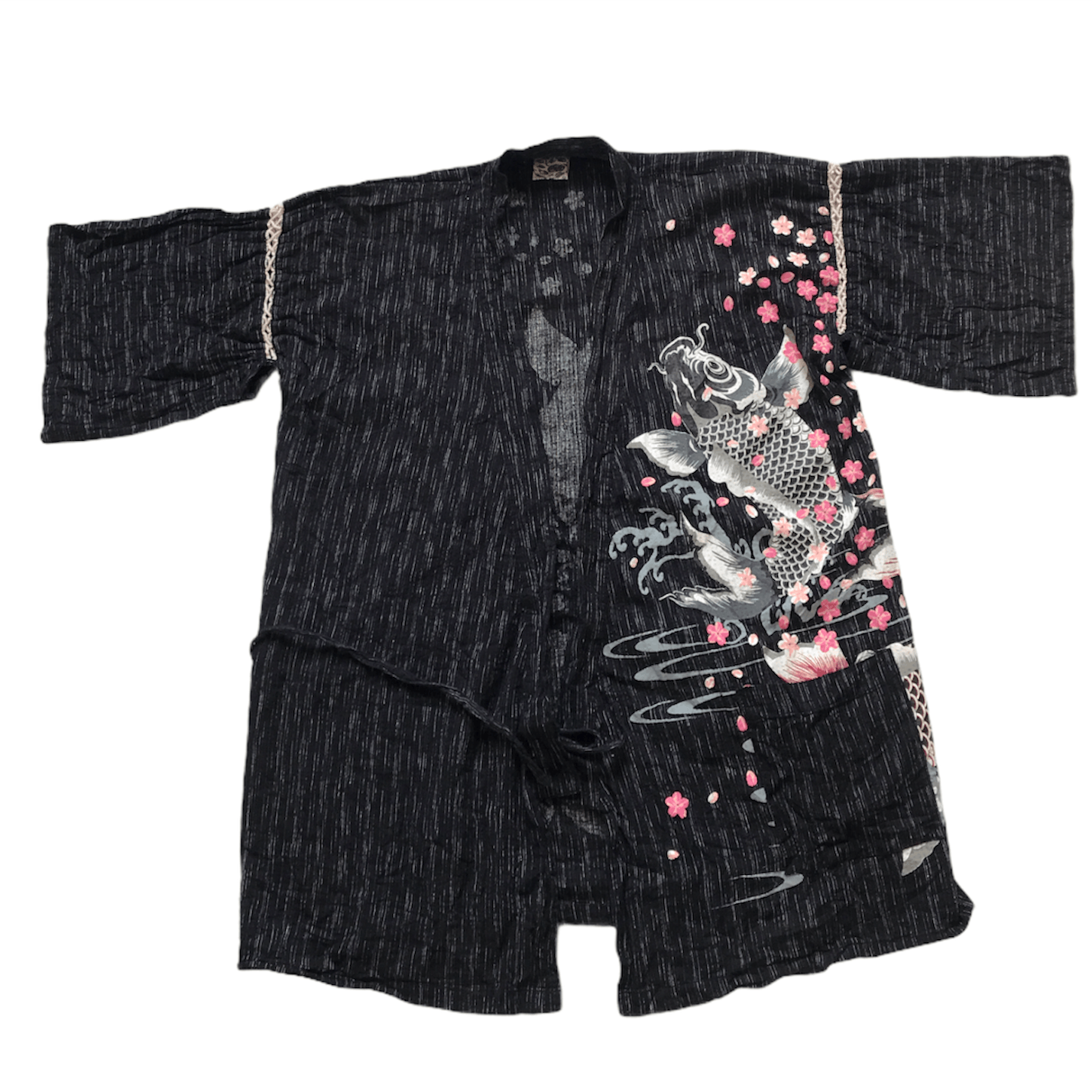 Japanese Brand Japanese Traditional Kimono Floral Fish Koi Size US M / EU 48-50 / 2 - 3 Thumbnail