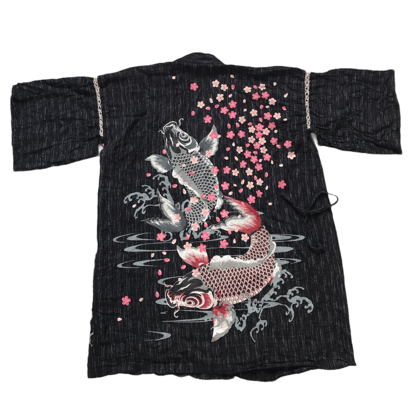 Japanese Brand Japanese Traditional Kimono Floral Fish Koi Size US M / EU 48-50 / 2 - 2 Thumbnail