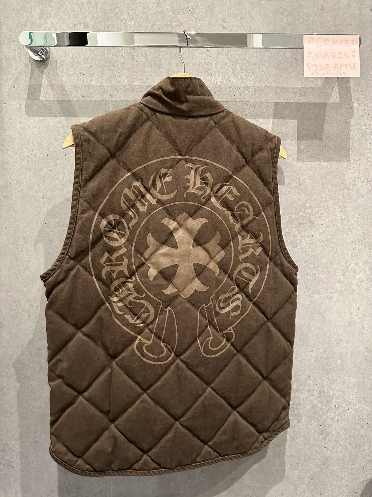 image of Chrome Hearts Vest in Brown, Men's (Size Medium)
