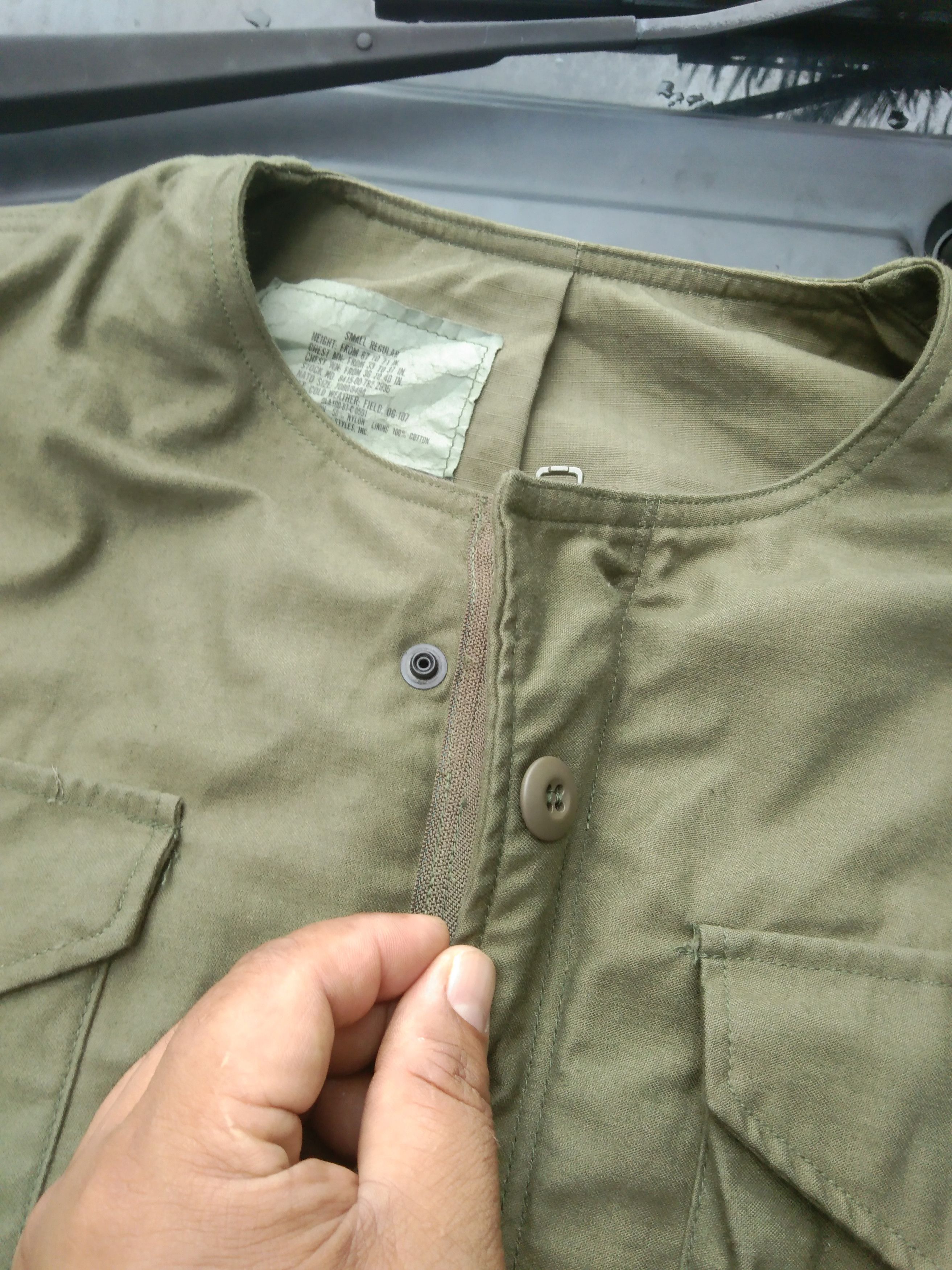 Vintage MILITARY OG 107 FIELD JACKET Size US S / EU 44-46 / 1 - 14 Thumbnail