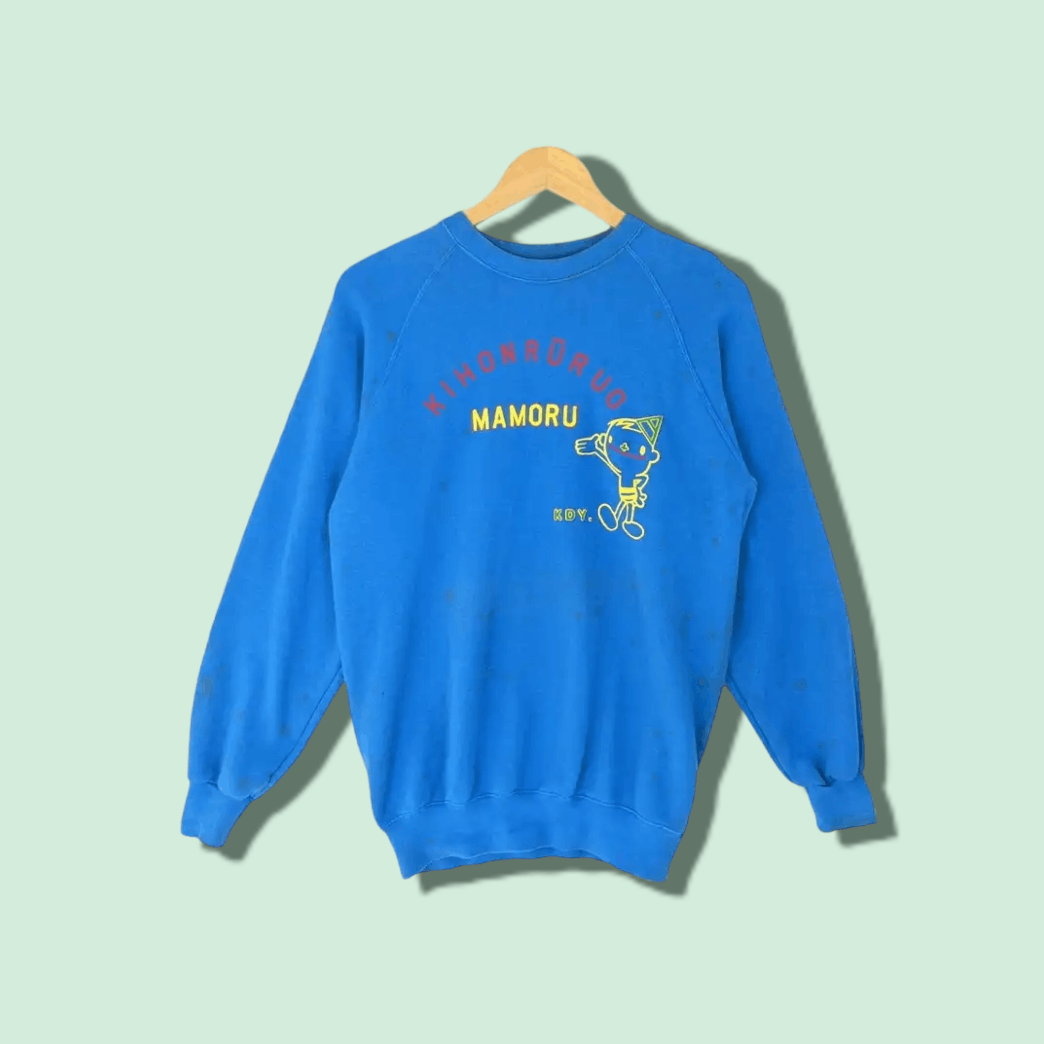 Japanese Brand Japan KIHONRUROU MAMORU Manga Stains All Over Sweatshirt Size US S / EU 44-46 / 1 - 1 Thumbnail