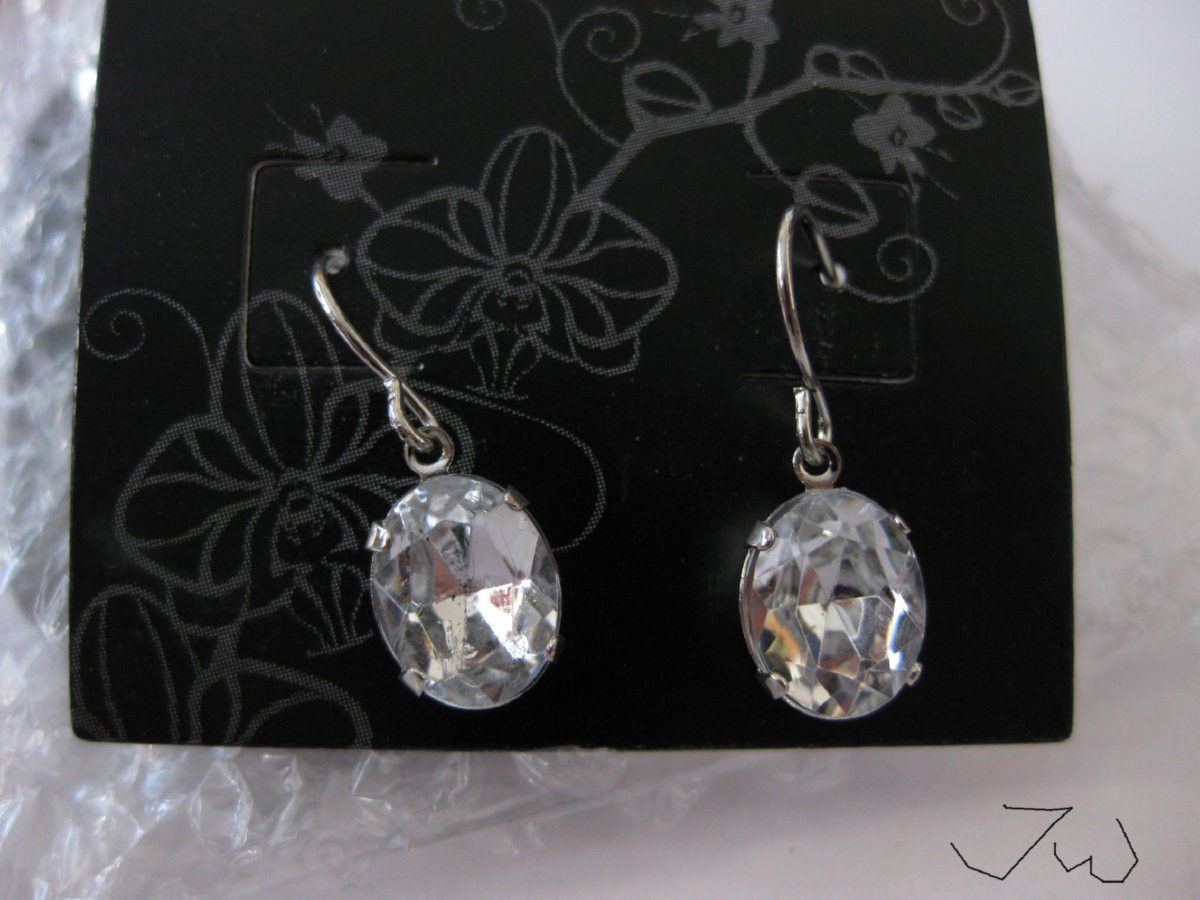 Handmade Cz stainless steel dangle earrings Size ONE SIZE - 1 Preview