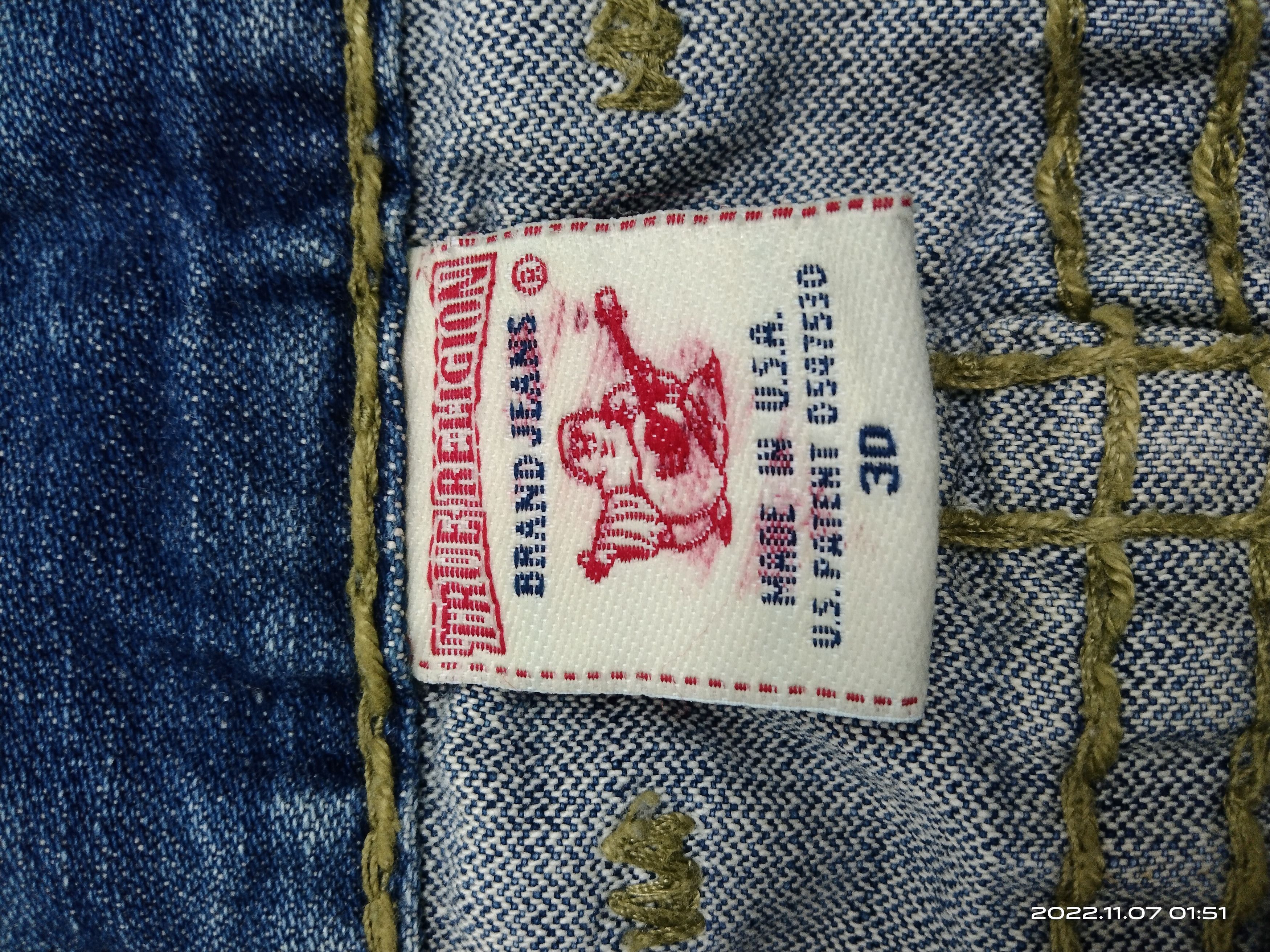 True Religion DiSTRESSED VINTAGE 2000s TRUE RELIGION DENIM PANTS Size US 30 / EU 46 - 12 Thumbnail