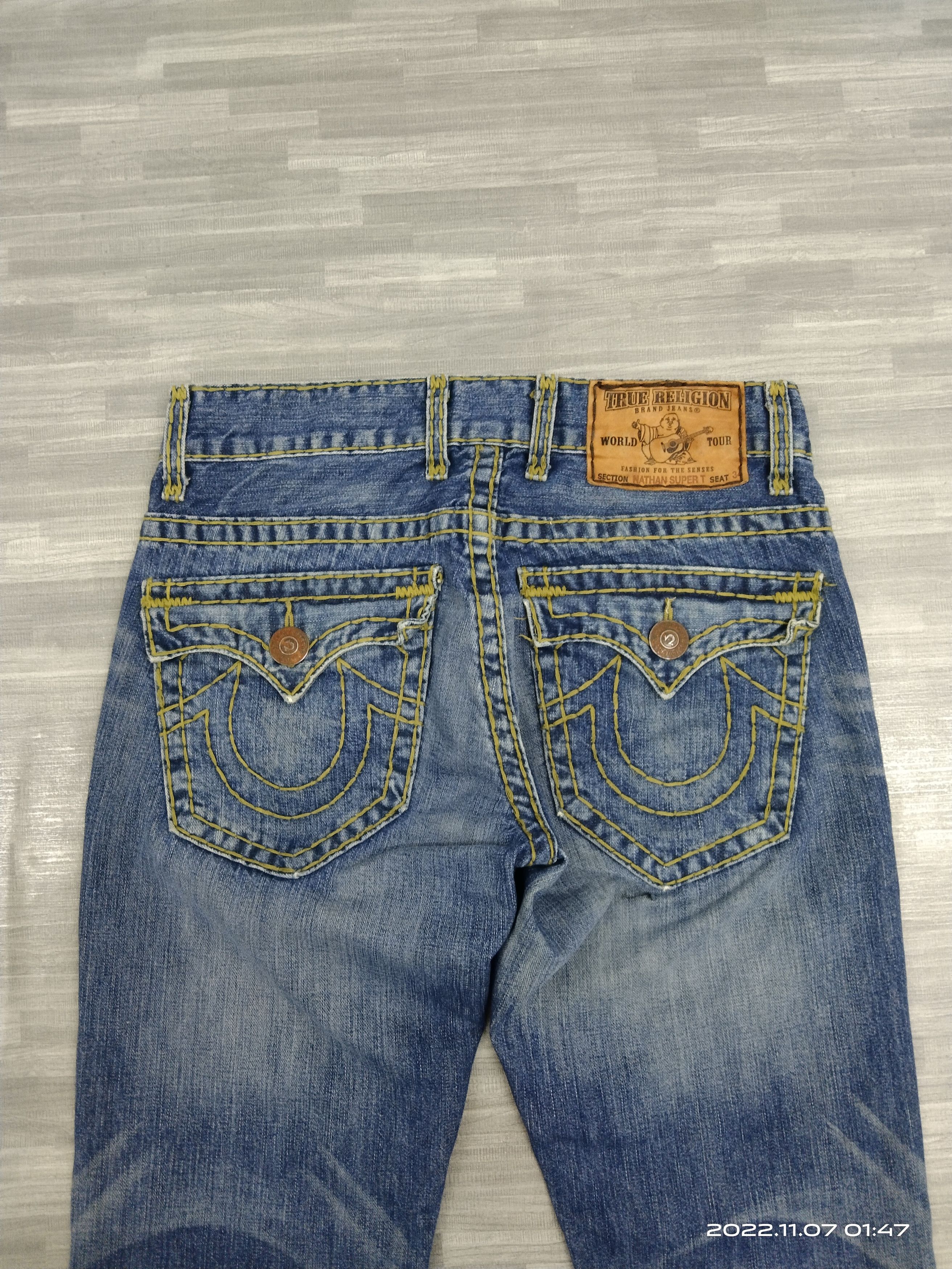 True Religion DiSTRESSED VINTAGE 2000s TRUE RELIGION DENIM PANTS Size US 30 / EU 46 - 5 Thumbnail