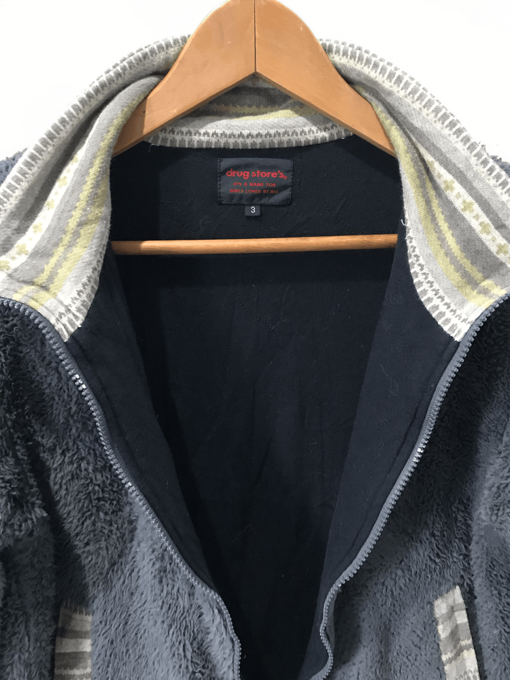 Japanese Brand × Uniqlo Drug Store's Fleece Jacket Size US S / EU 44-46 / 1 - 2 Thumbnail