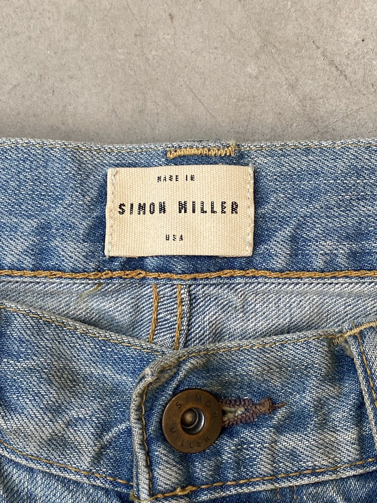 Simon Miller Simon Miller Sandy Light Washed Selvedge Denim Size 33" - 9 Thumbnail