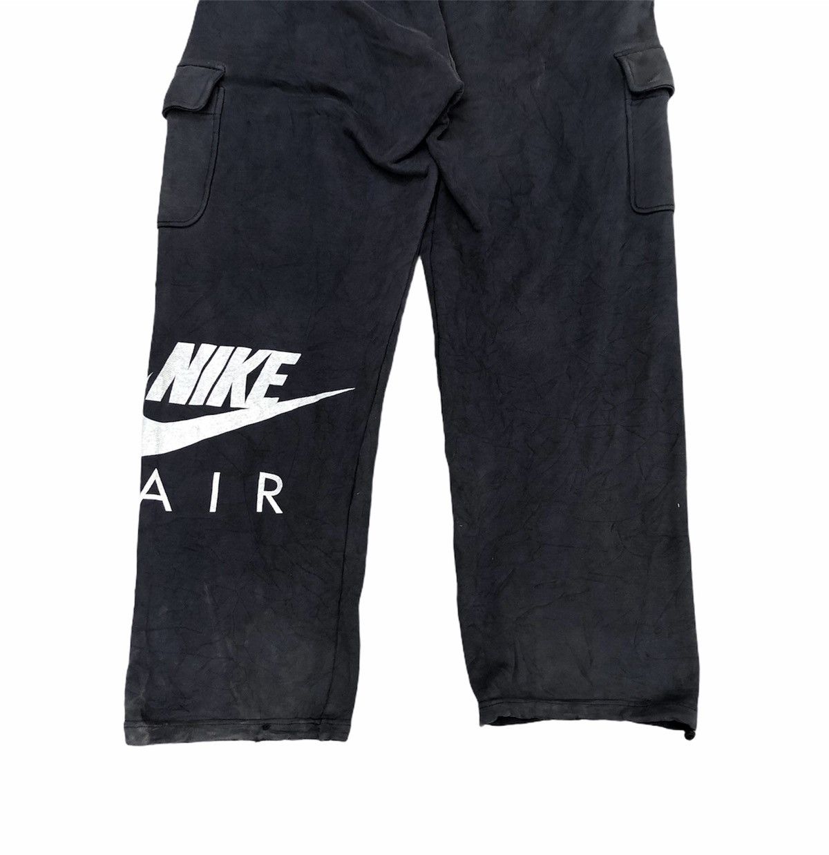 Nike × Vintage Vintage Nike Air Swoosh Logo Cargo Sweatpants Size US 30 / EU 46 - 3 Thumbnail