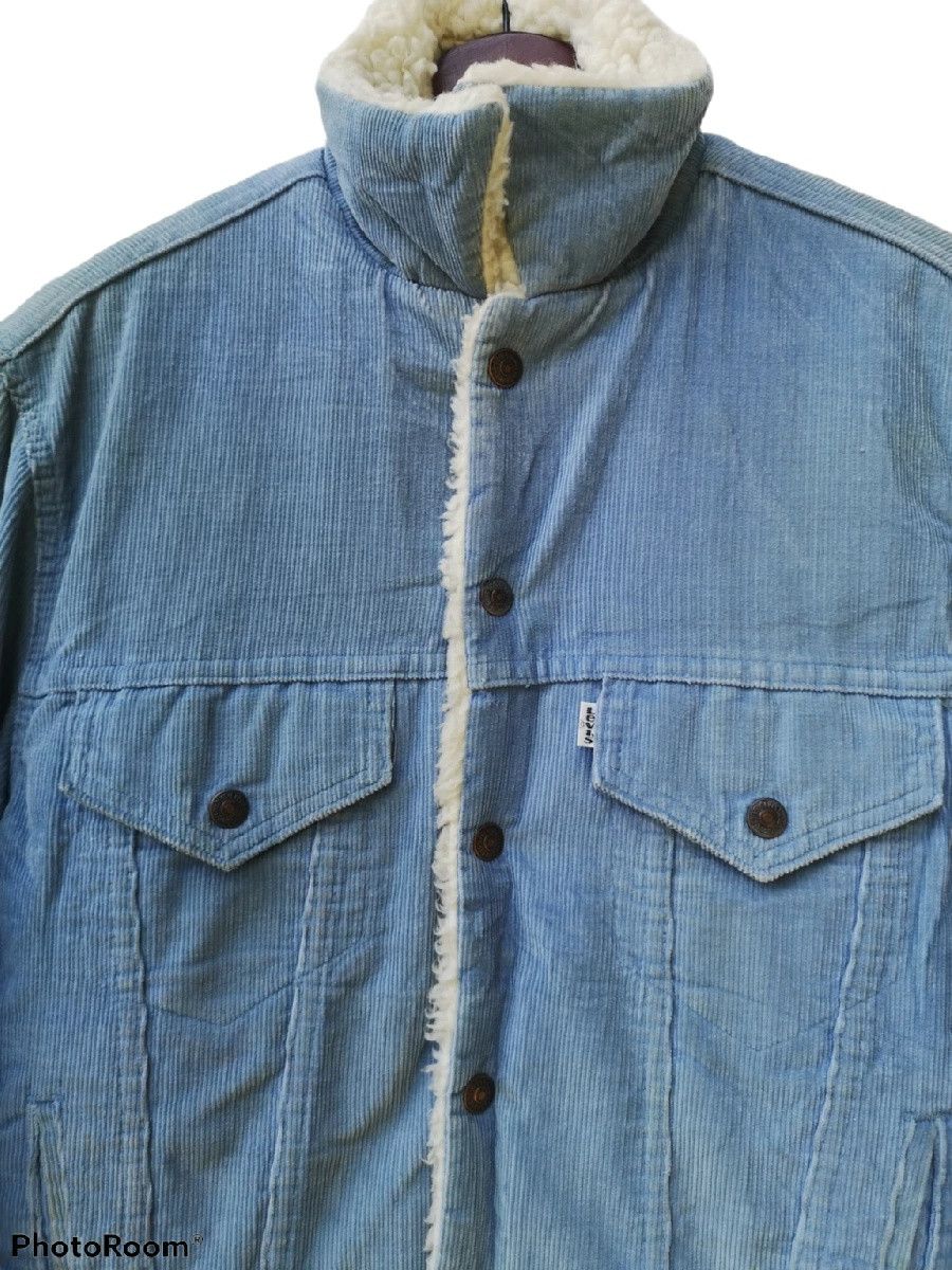 Levi's 🔥VTG 70s Levi’s Corduroy Shearling Denim Jacket Size US S / EU 44-46 / 1 - 4 Thumbnail