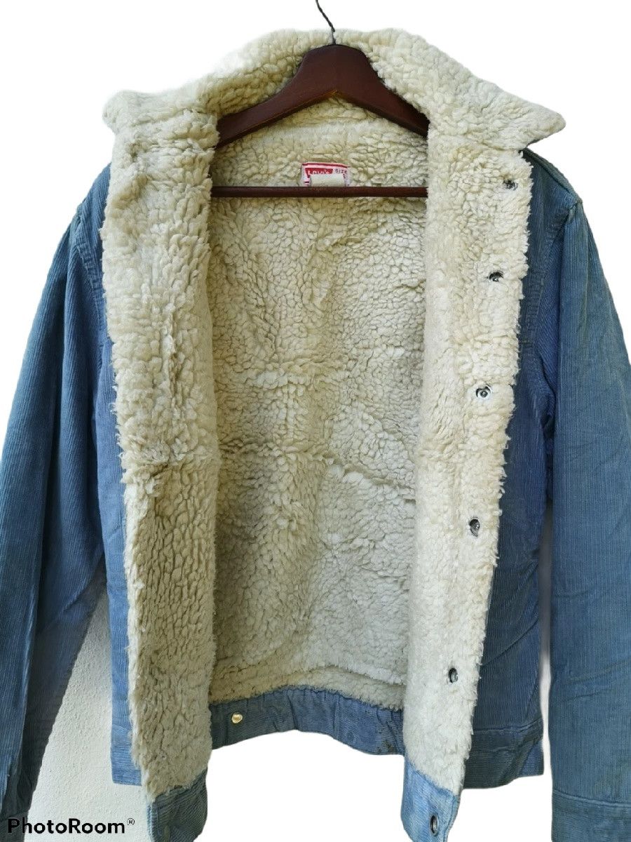 Levi's 🔥VTG 70s Levi’s Corduroy Shearling Denim Jacket Size US S / EU 44-46 / 1 - 3 Thumbnail