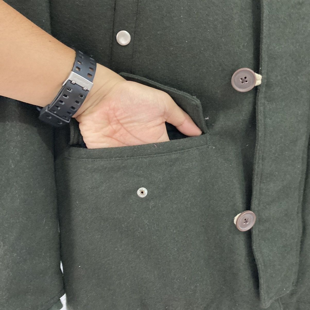Japanese Brand Jun Men 1958 MultiPocket Tactical Wool Jacket Size US M / EU 48-50 / 2 - 7 Thumbnail