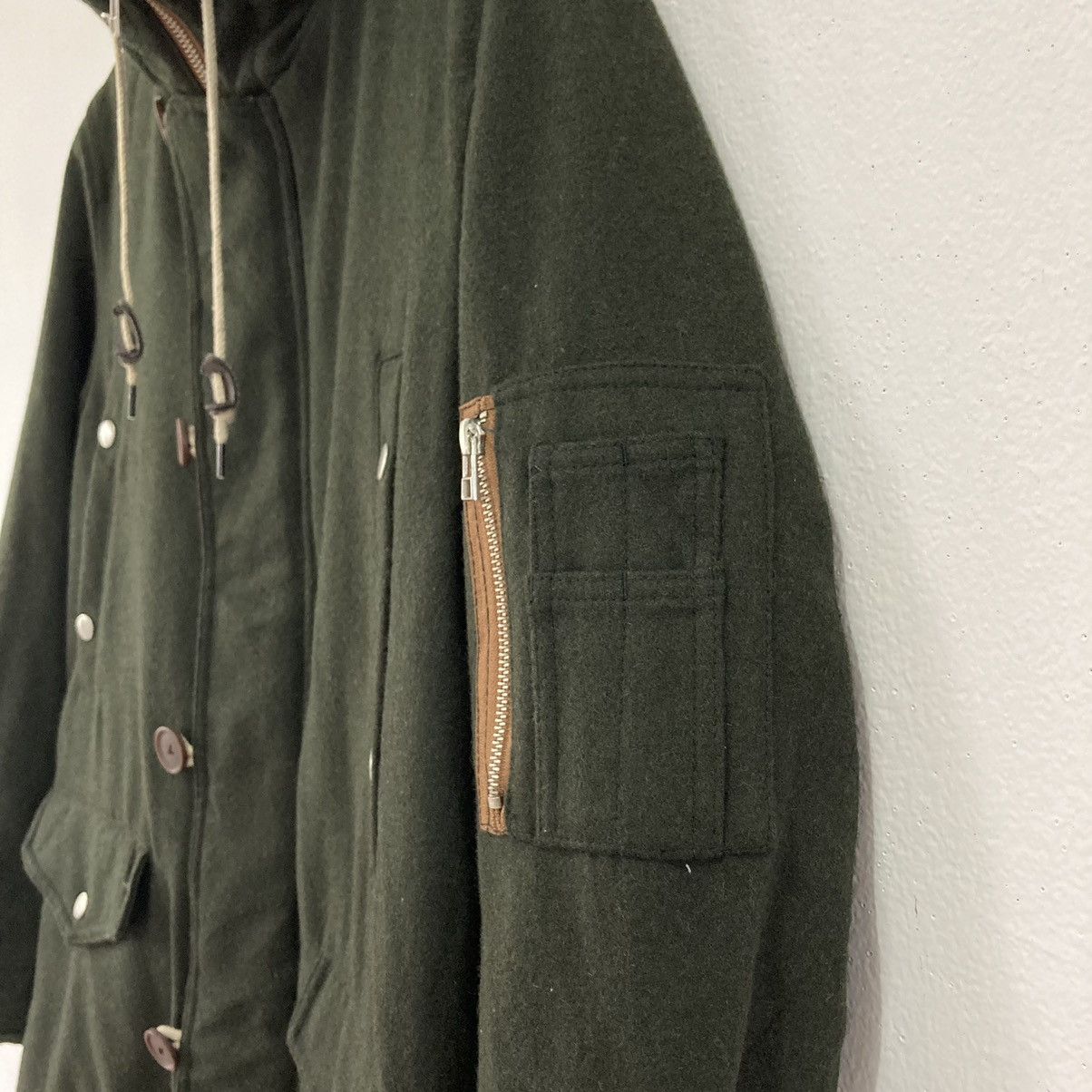 Japanese Brand Jun Men 1958 MultiPocket Tactical Wool Jacket Size US M / EU 48-50 / 2 - 10 Thumbnail