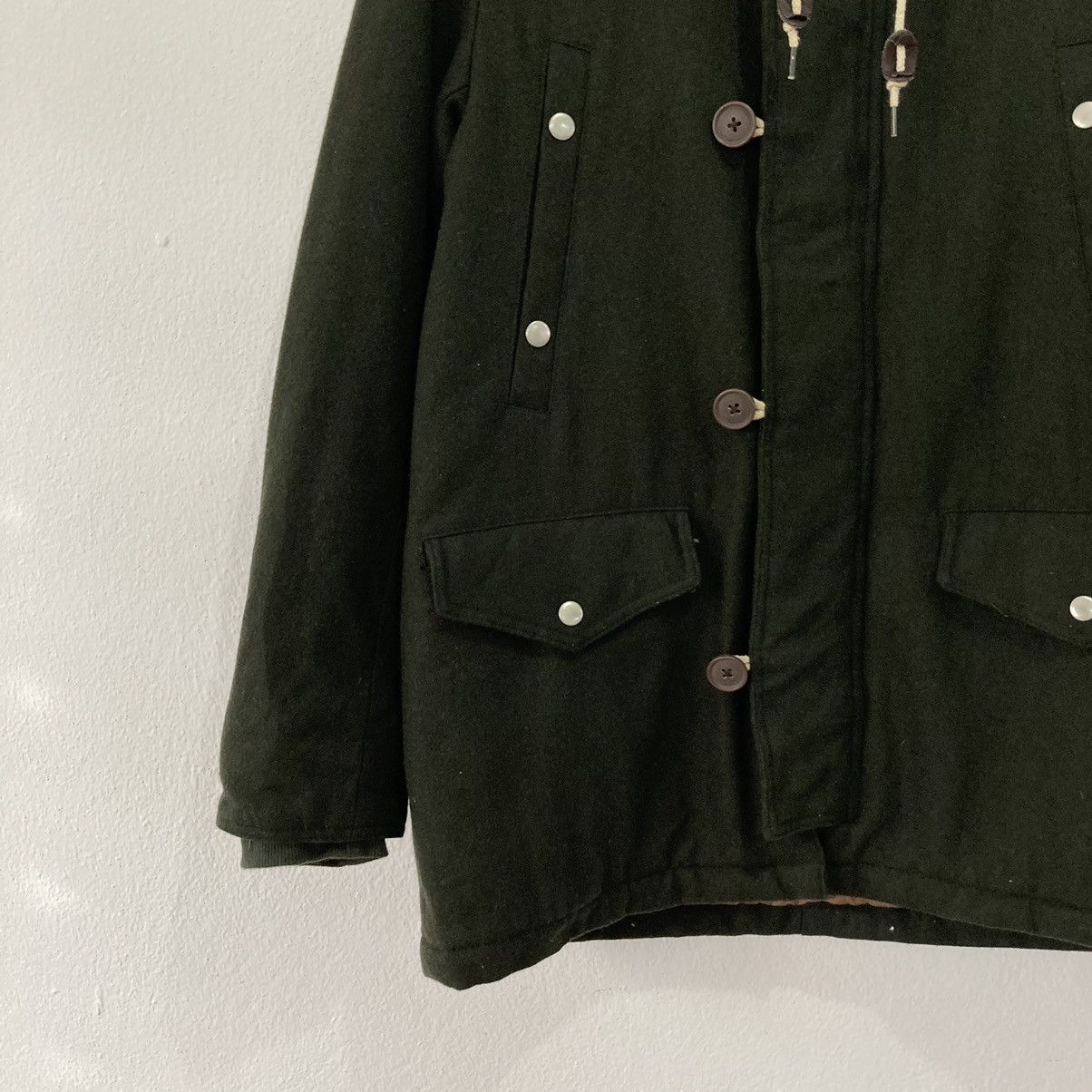Japanese Brand Jun Men 1958 MultiPocket Tactical Wool Jacket Size US M / EU 48-50 / 2 - 2 Thumbnail